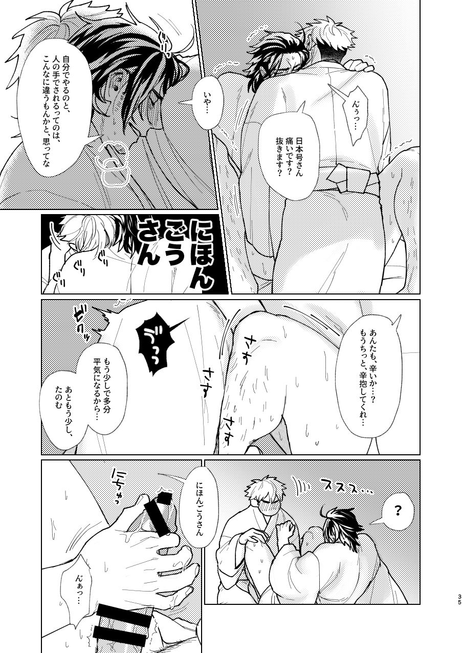 Nihongou-san to Saniwa no Hanashi - Page 36