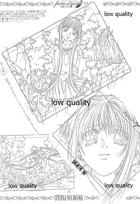 flutter of birdsII 天使たちの翼 線画集 - Page 71