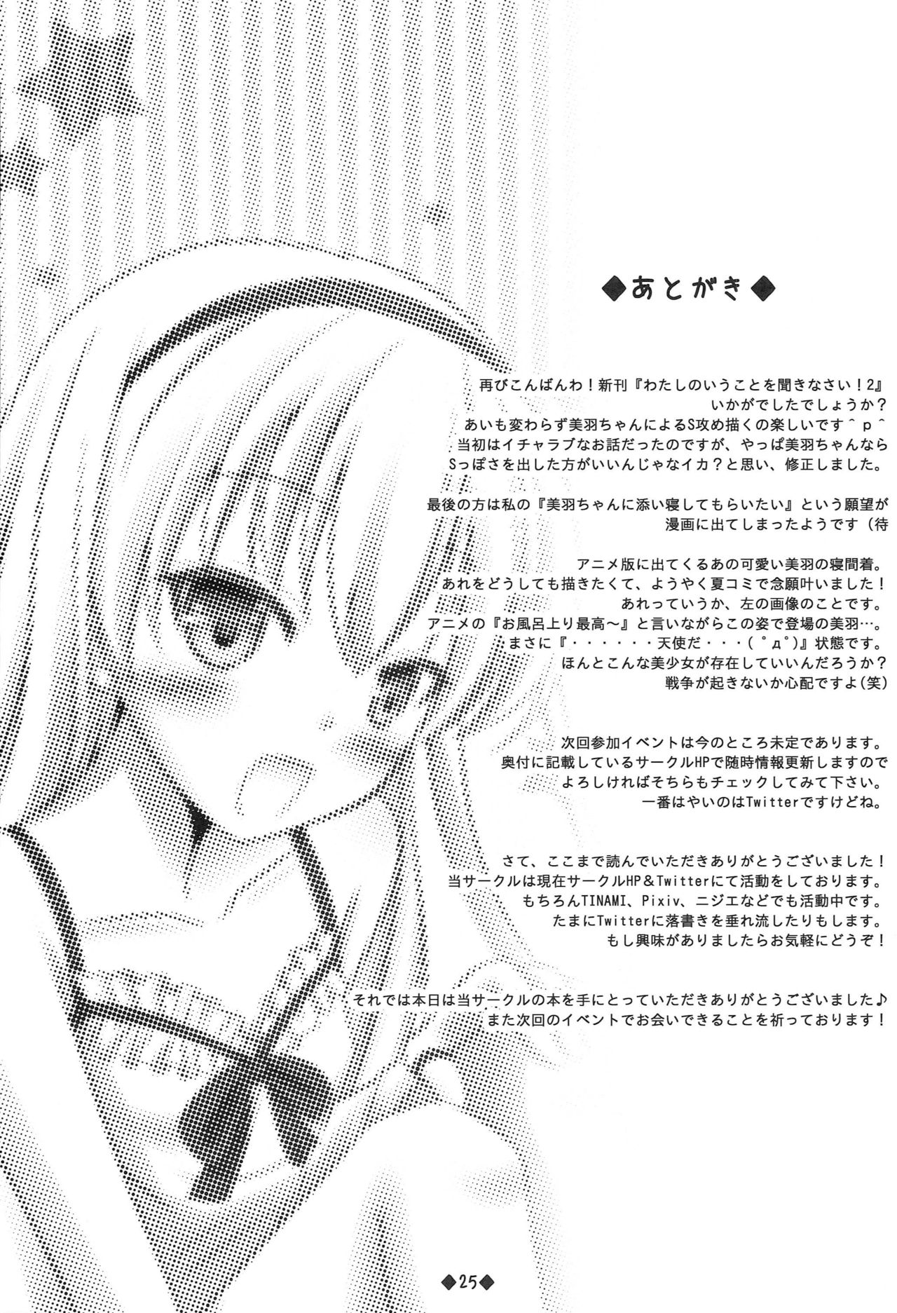 Watashi no Iu Koto o Kikinasai! 2 - Page 24