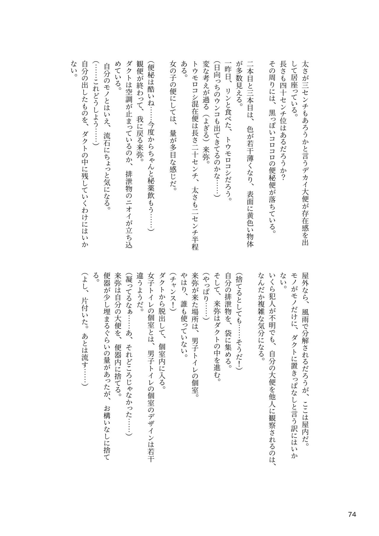 ア○スギア総合スカトロアンソロジー アクトレス排泄実態調査任務～スカポためるっすか!?～ - Page 74