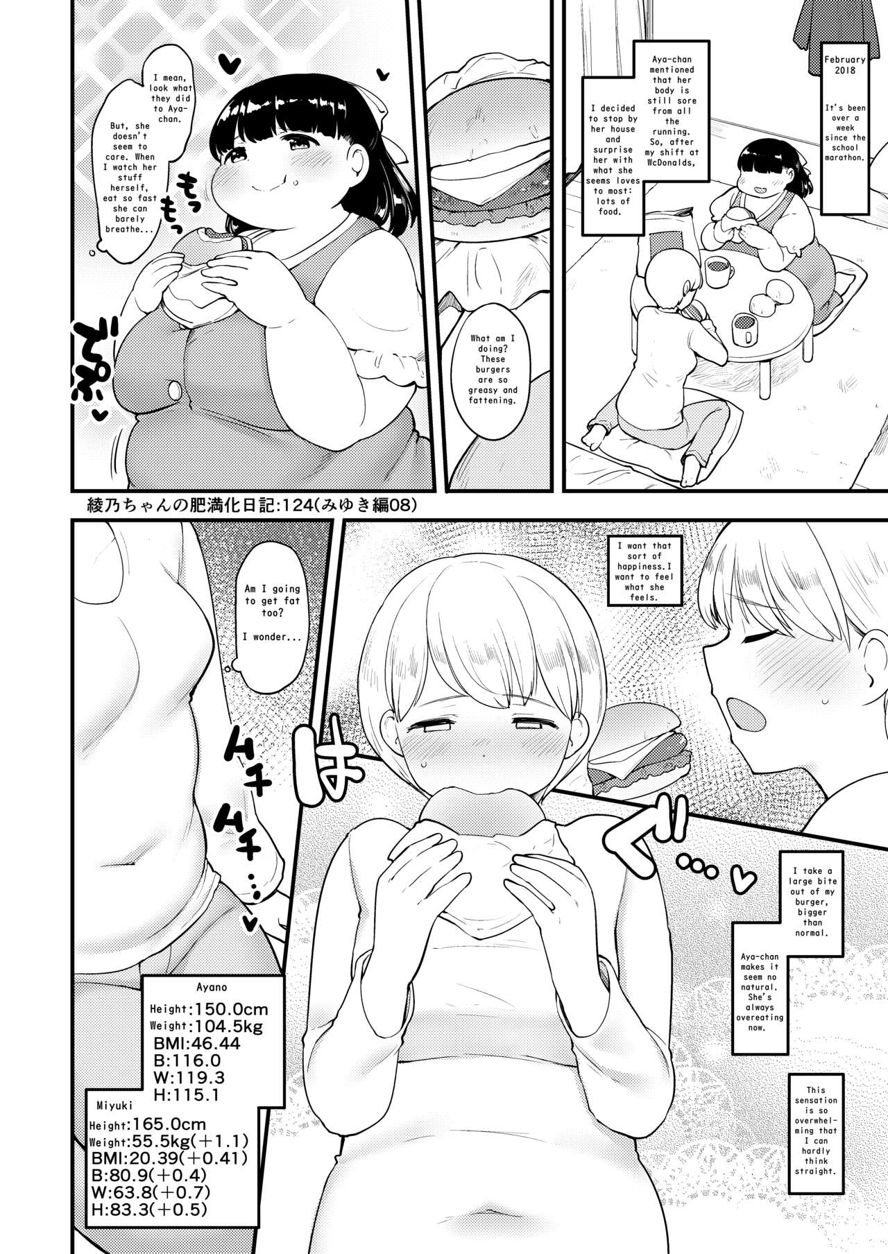 Ayano's Weight Gain Diary - Page 124