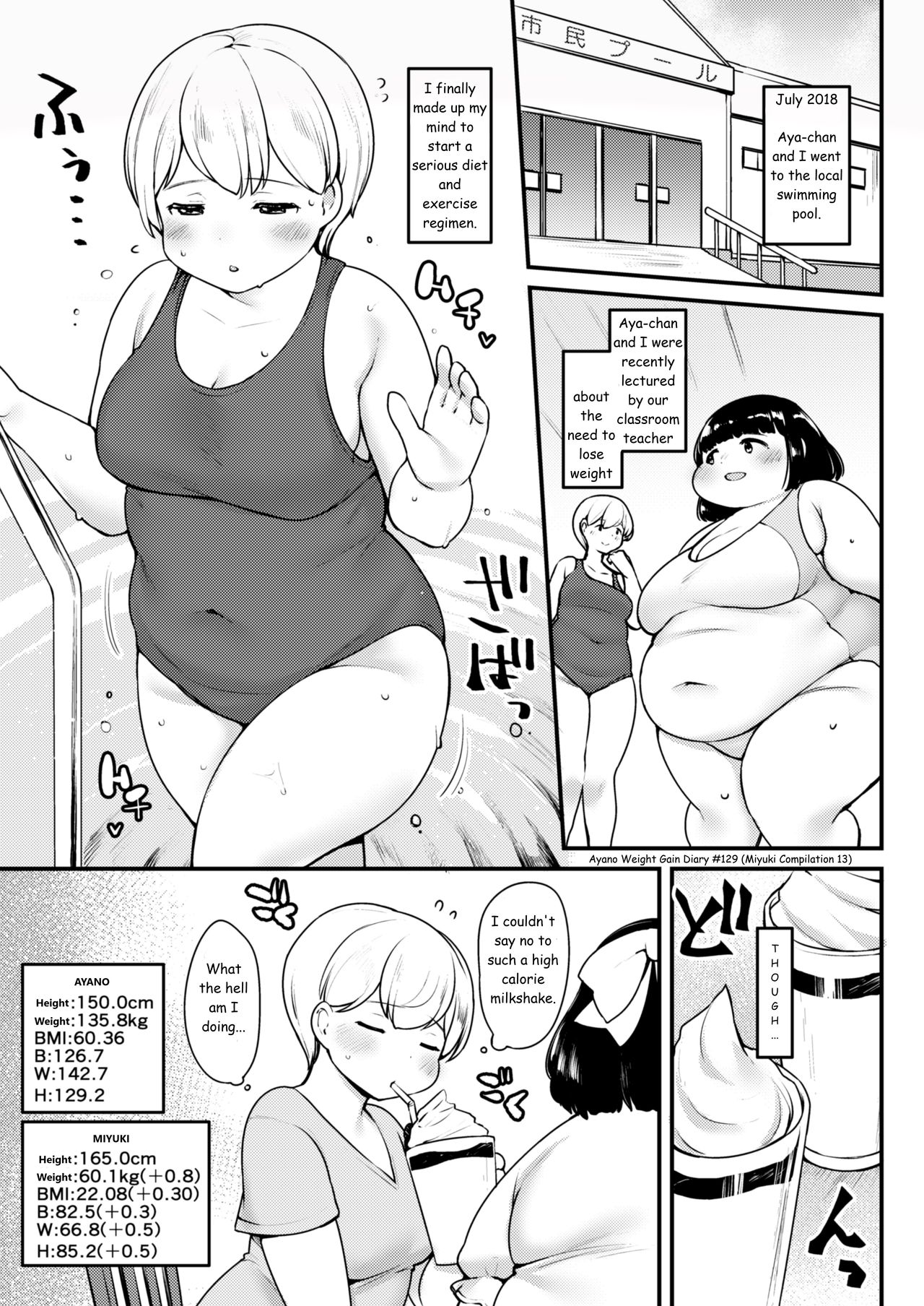 Ayano's Weight Gain Diary - Page 129