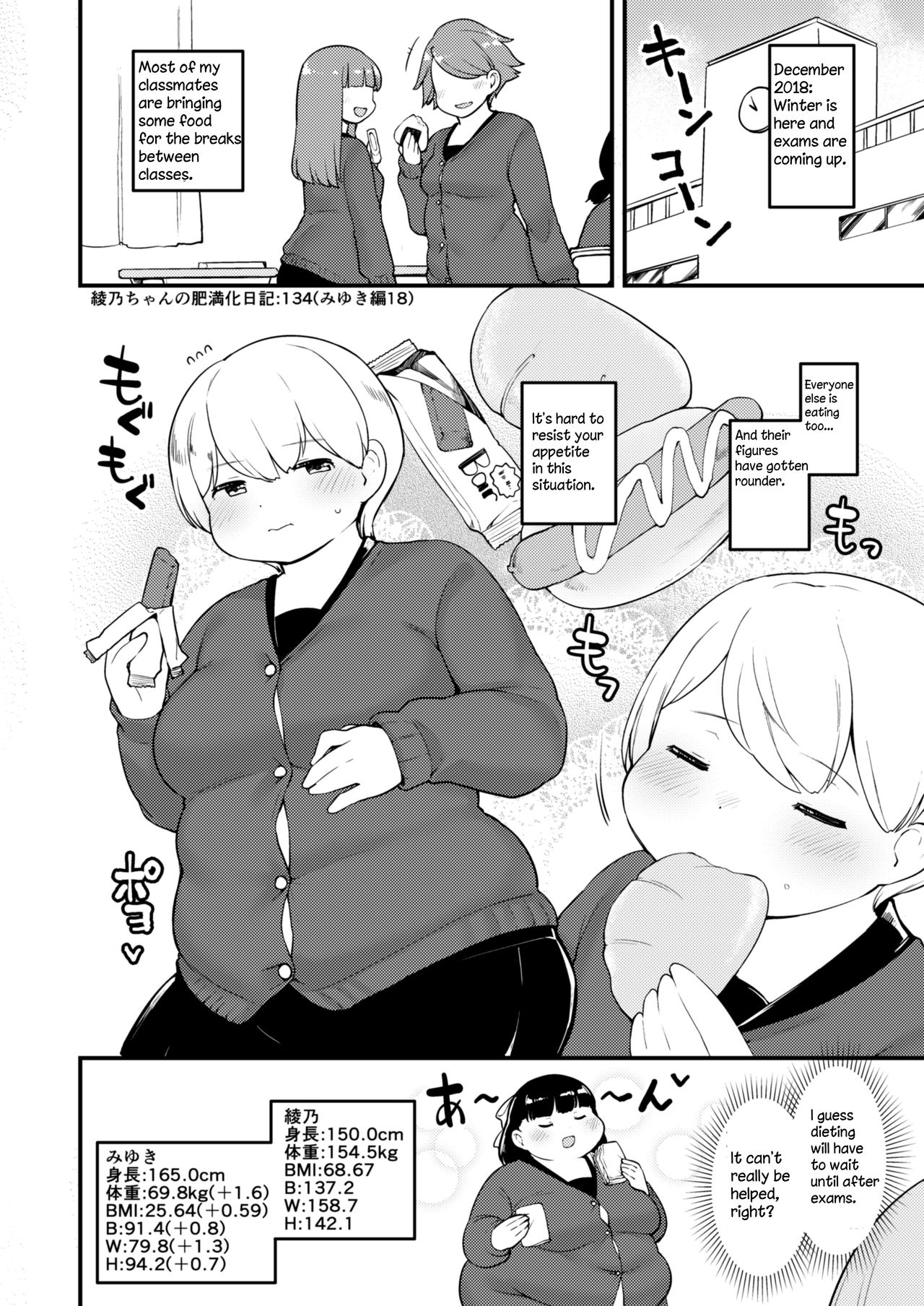 Ayano's Weight Gain Diary - Page 134