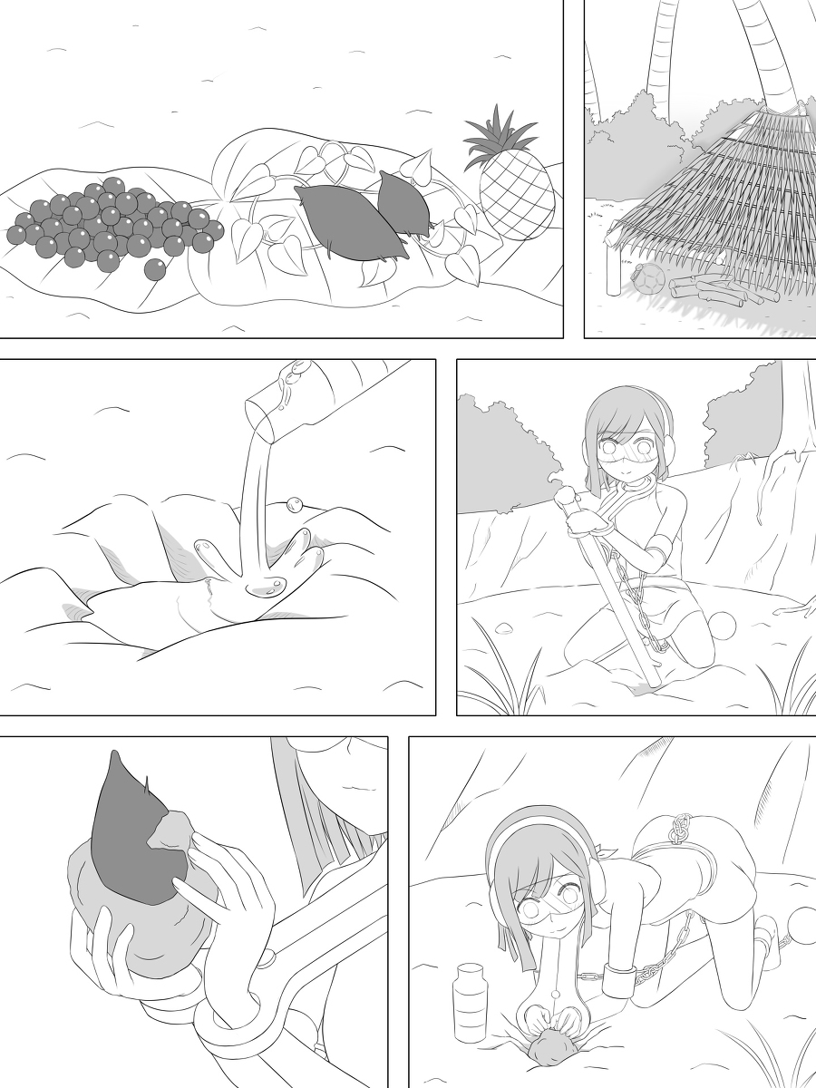 Selfbondage challage Survive in island 1-4 - Page 54