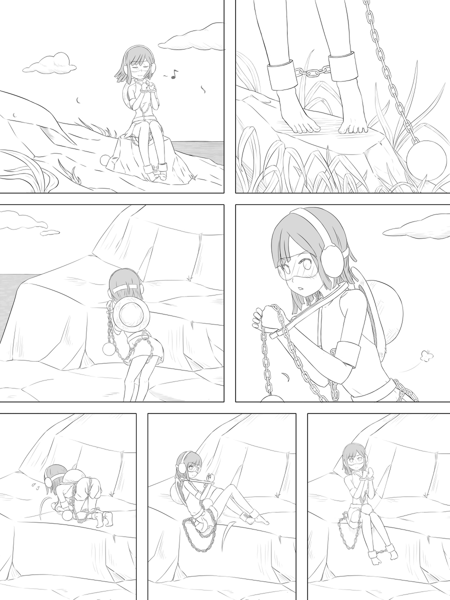 Selfbondage challage Survive in island 1-4 - Page 60