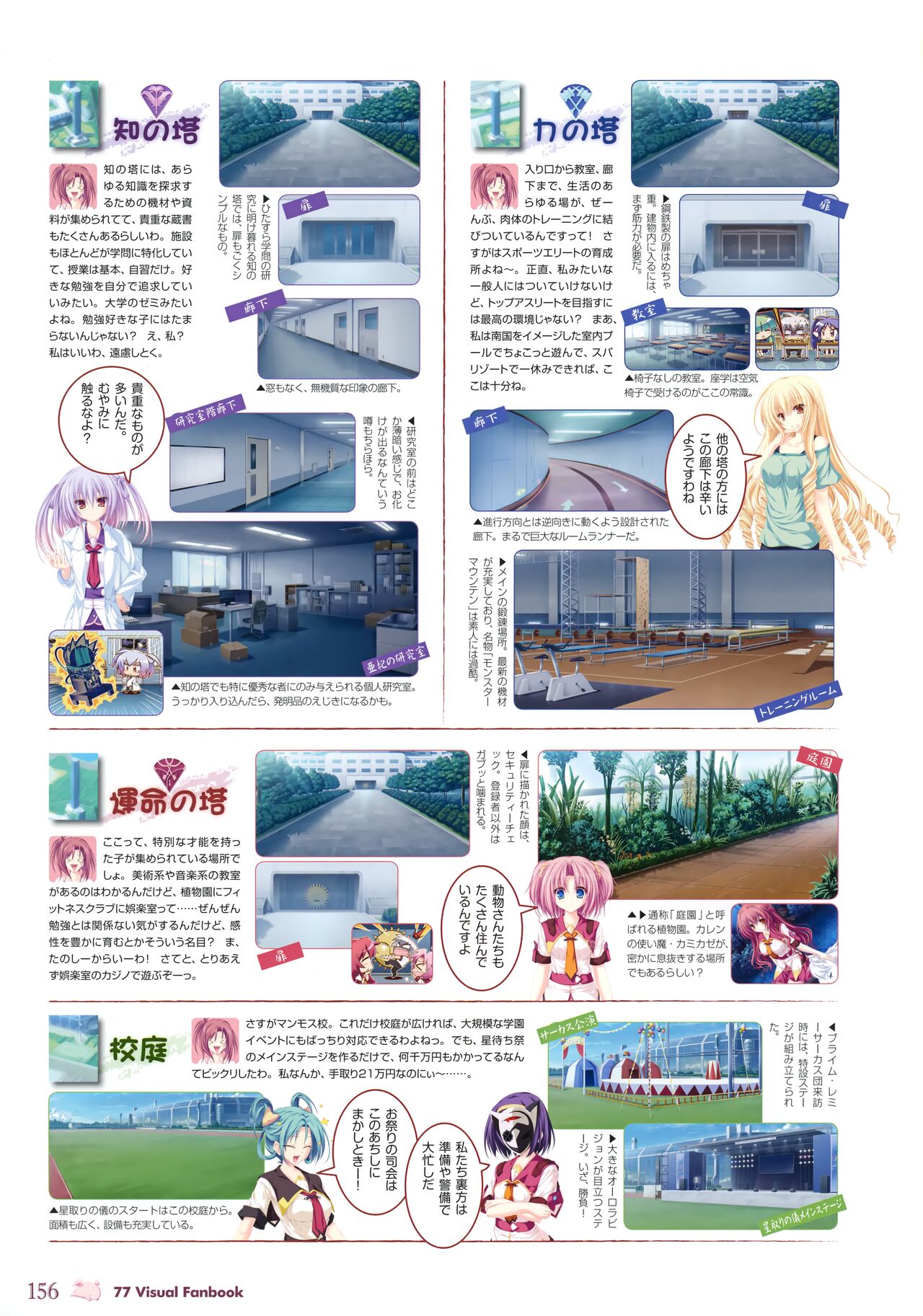 77 (Sevens) ～and, two stars meet again～ Visual Fanbook - Page 160