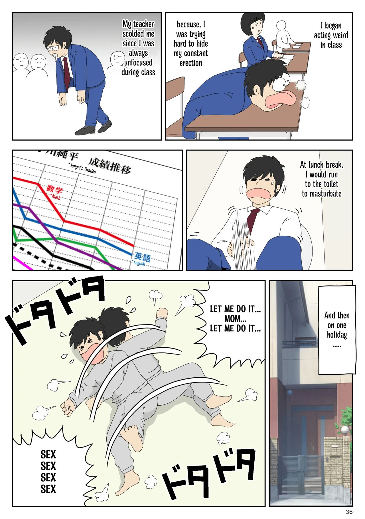 Onaneta Kaa-san | Masturbating to Mom - Page 36