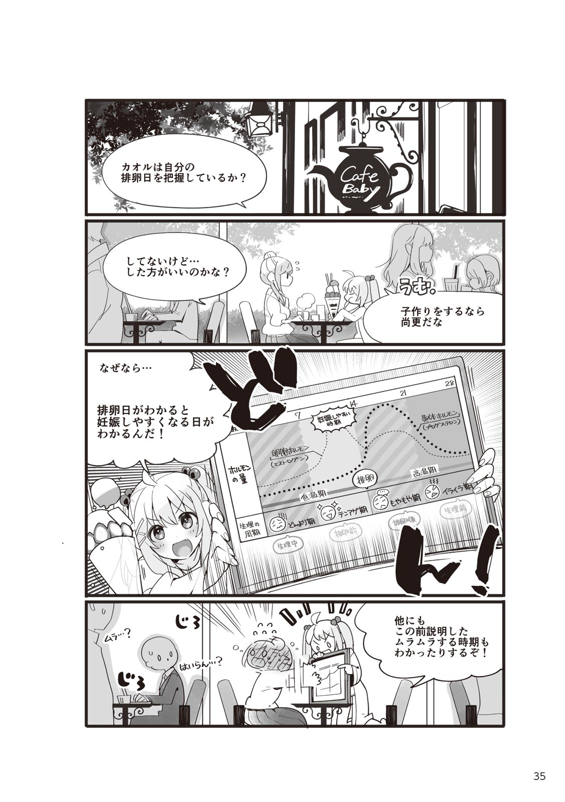 やらなくてもまんがで解る性交と妊娠 赤ちゃんのつくり方 - Page 37