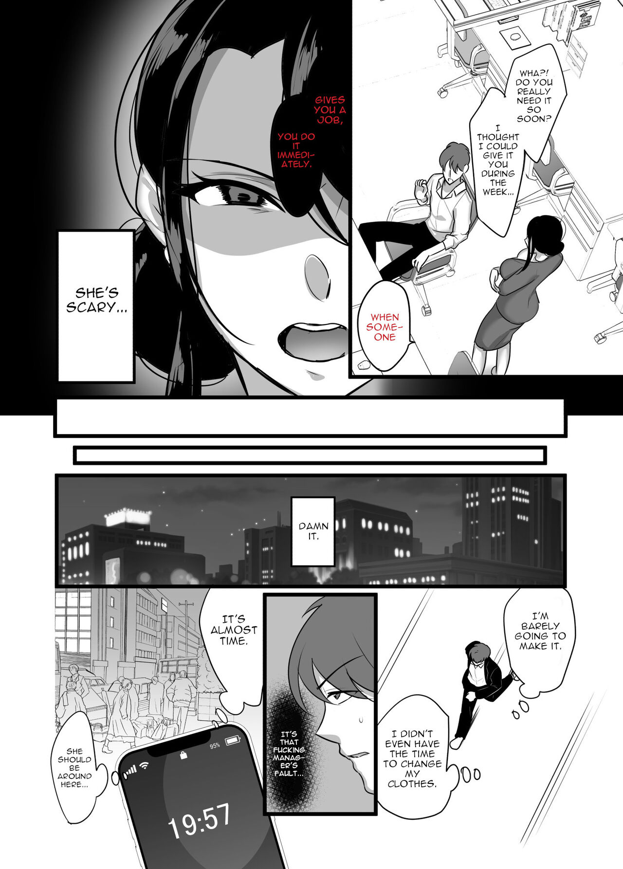 Masaka Ano Oni Joushi ga Ore no SeFri ni Naru nante... | I never thought that devilish Manager would become my Fuck Buddy... - Page 5