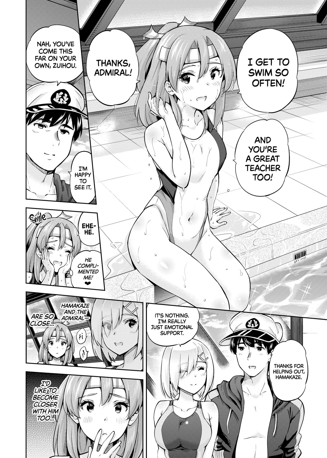 [sarfatation (Sarfata)] Kyouei Mizugi na Zuihou-chan to Hamakaze-san to. | Zuihou and Hamakaze in Racing Swimsuits (Kantai Collection -KanColle-) [English] {2d-market.com} [Decensored] [Digital] - Page 3