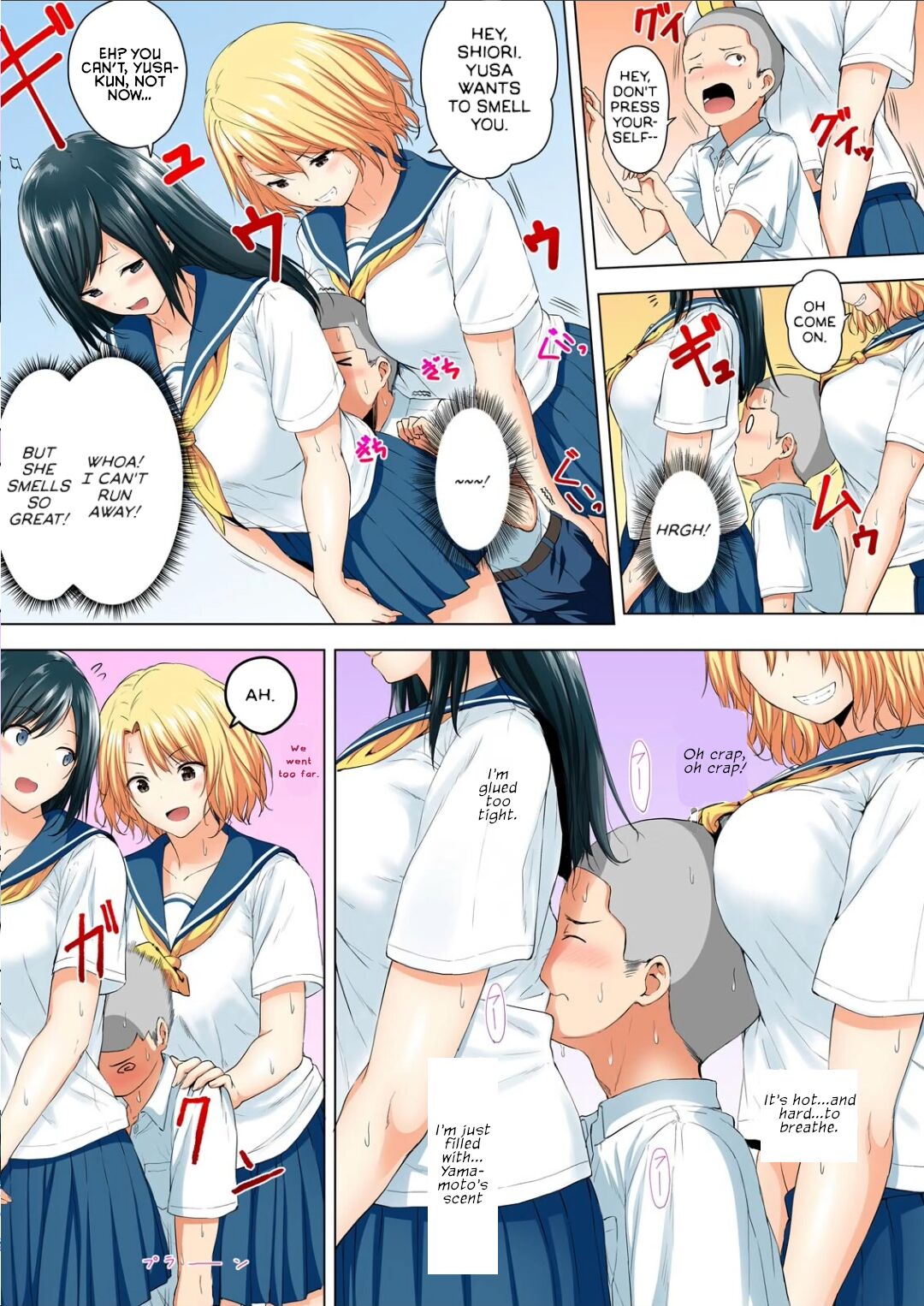 [Hachimitsu] Shinchousa 40cm, Kyou mo Omocha ni Saretemasu ~ Dekkai JK no Iinari SEX 1-2 | With a Height Difference of 40cm, I'm Being Toyed with Again Today ~ Sex Yes-Man of Huge High Shool Girls [English] - Page 4