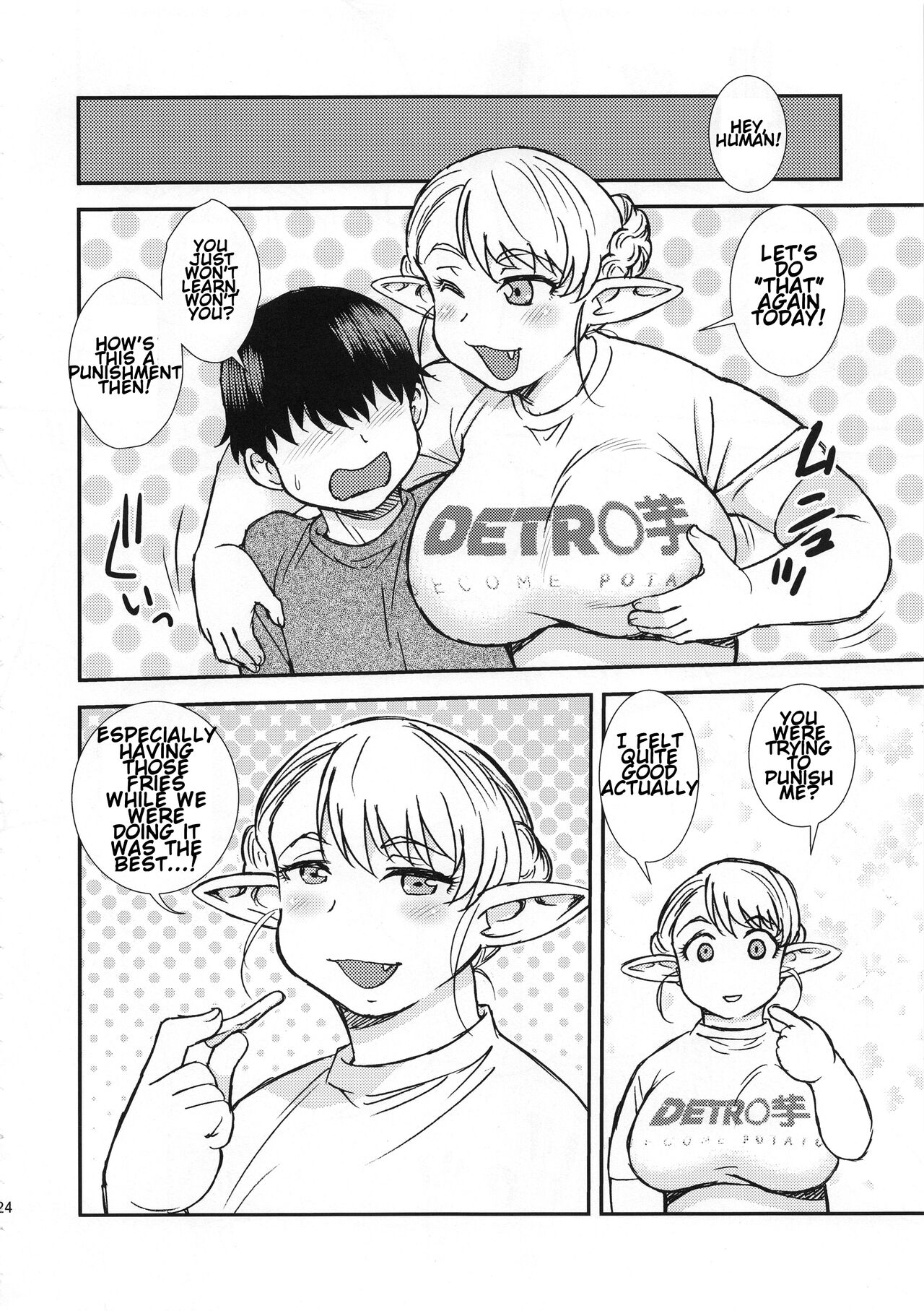 Futotta Elf wa Kairaku ni Yowai - Page 24