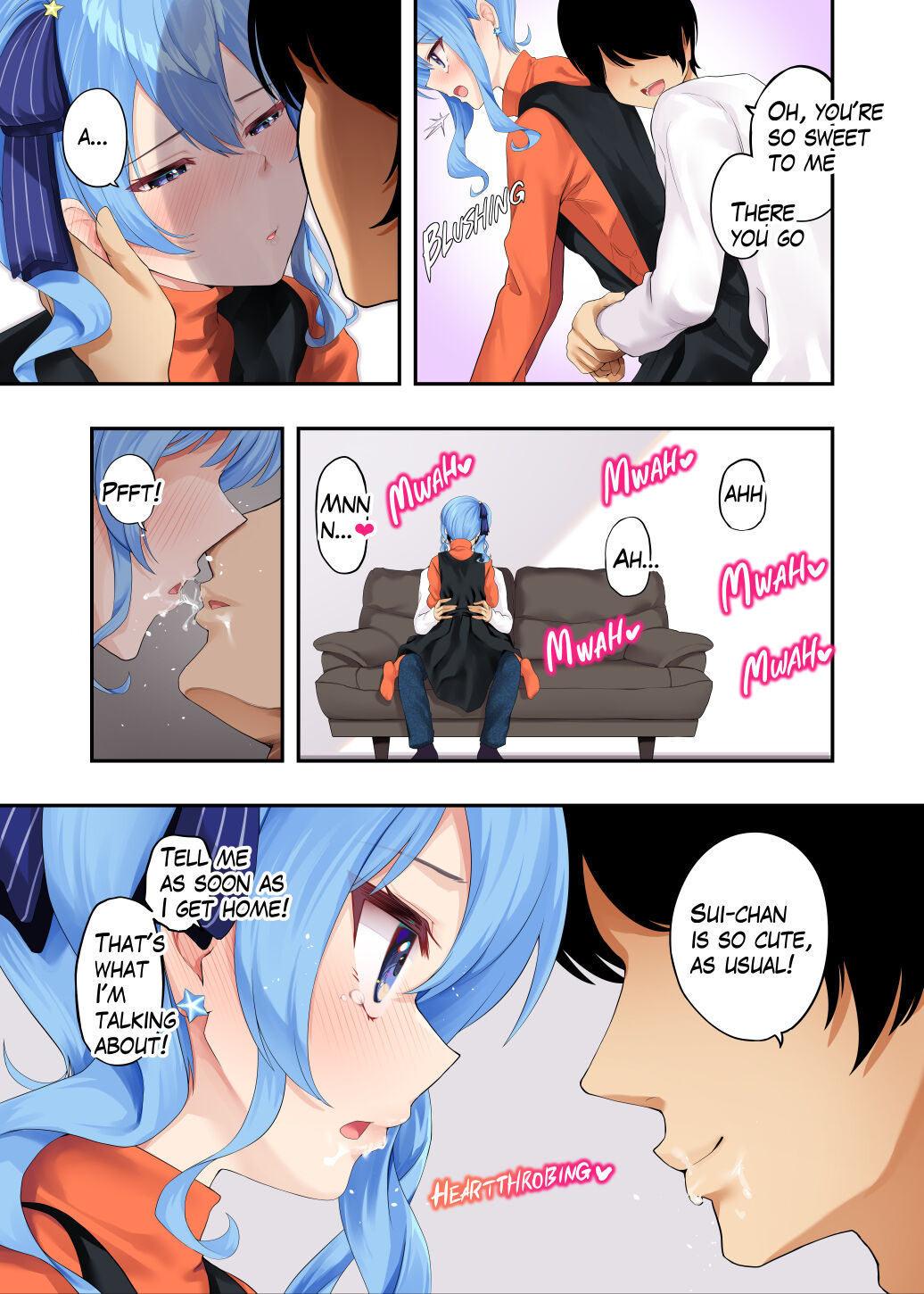 [Hatsui Tsumo] Sui-chan to Love Love Dousei Ichaicha H - A book about sweet cohabitation and lovey-dovey lovemaking with Suisei (Hoshimachi Suisei) [English] [Digital] - Page 4