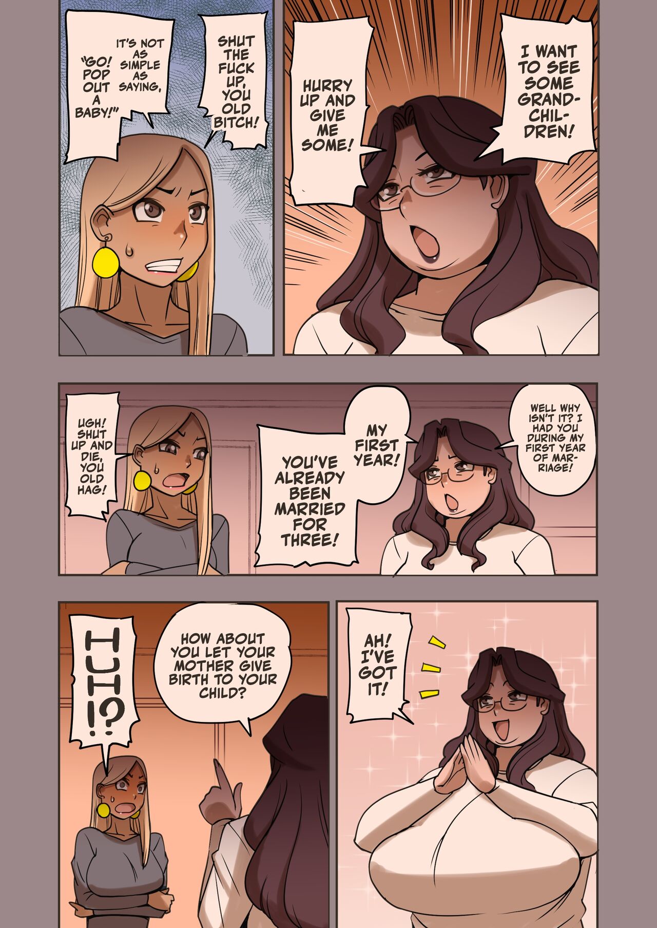 [Penguindou] My Voluptuous Mother-in-law Has Some Huge Tits! Let's Get Her Pregnant! [English] [A Cool Person] page 21 original parody - inseki milf hentai manga - read online free