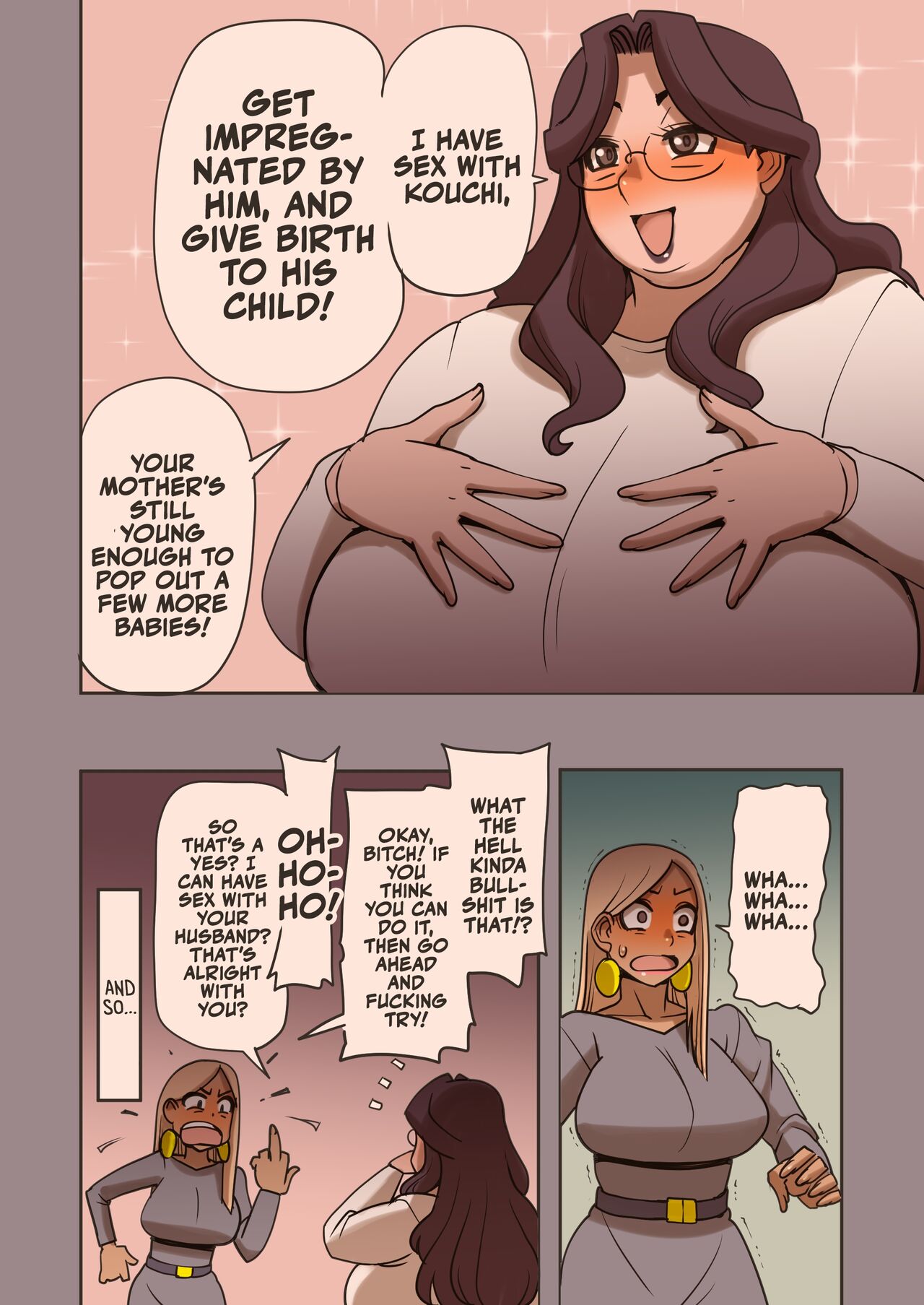 [Penguindou] My Voluptuous Mother-in-law Has Some Huge Tits! Let's Get Her Pregnant! [English] [A Cool Person] page 22 original parody - inseki milf hentai manga - read online free