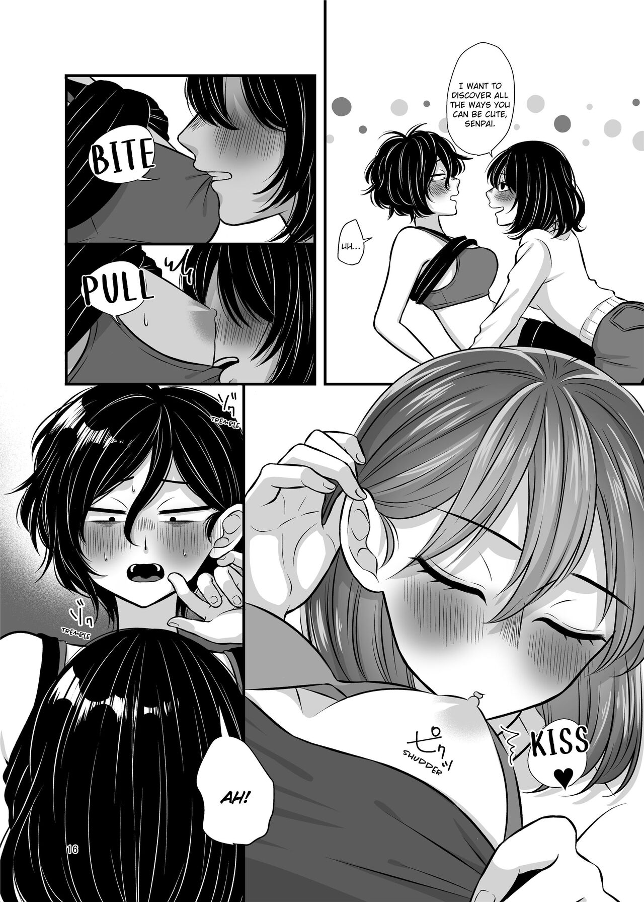 Senpai and Kohai page 16 original parody - kissing females only hentai manga - read online free
