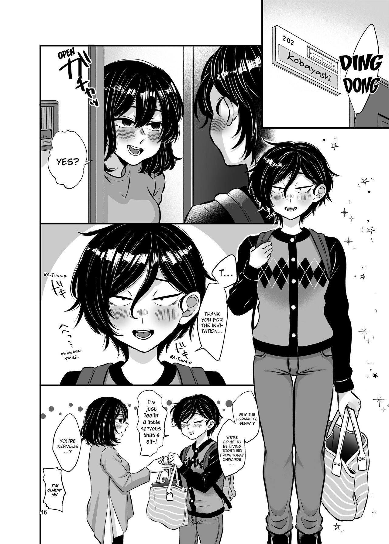 Senpai and Kohai page 46 original parody - kissing females only hentai manga - read online free