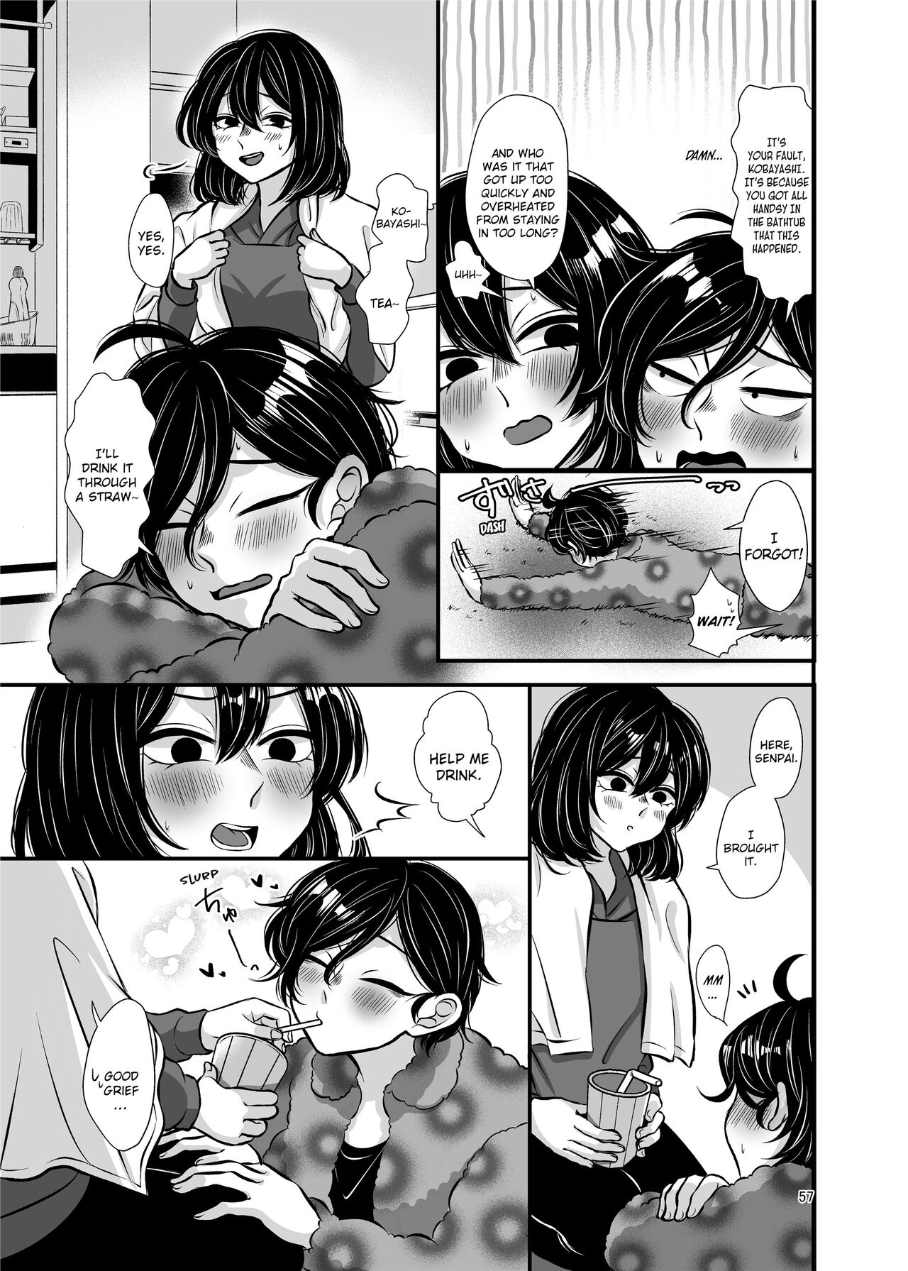 Senpai and Kohai page 57 original parody - kissing females only hentai manga - read online free