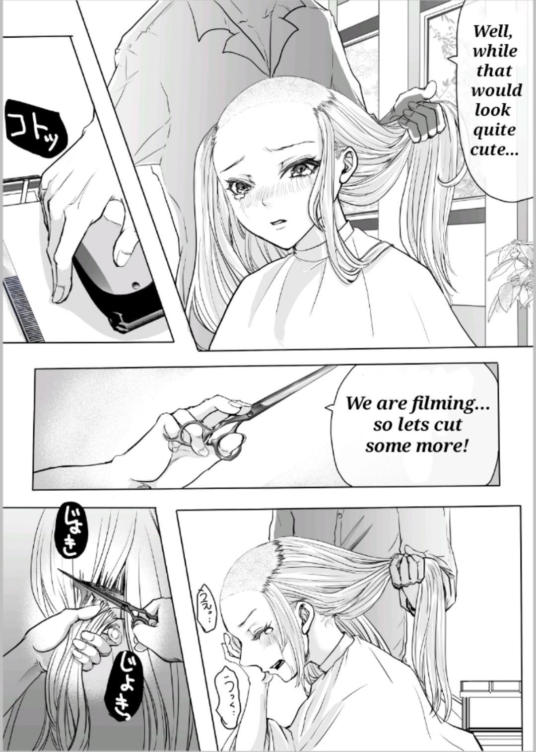 髪を切る漫画 page 12 original parody - humiliation netorare hentai manga - read online free