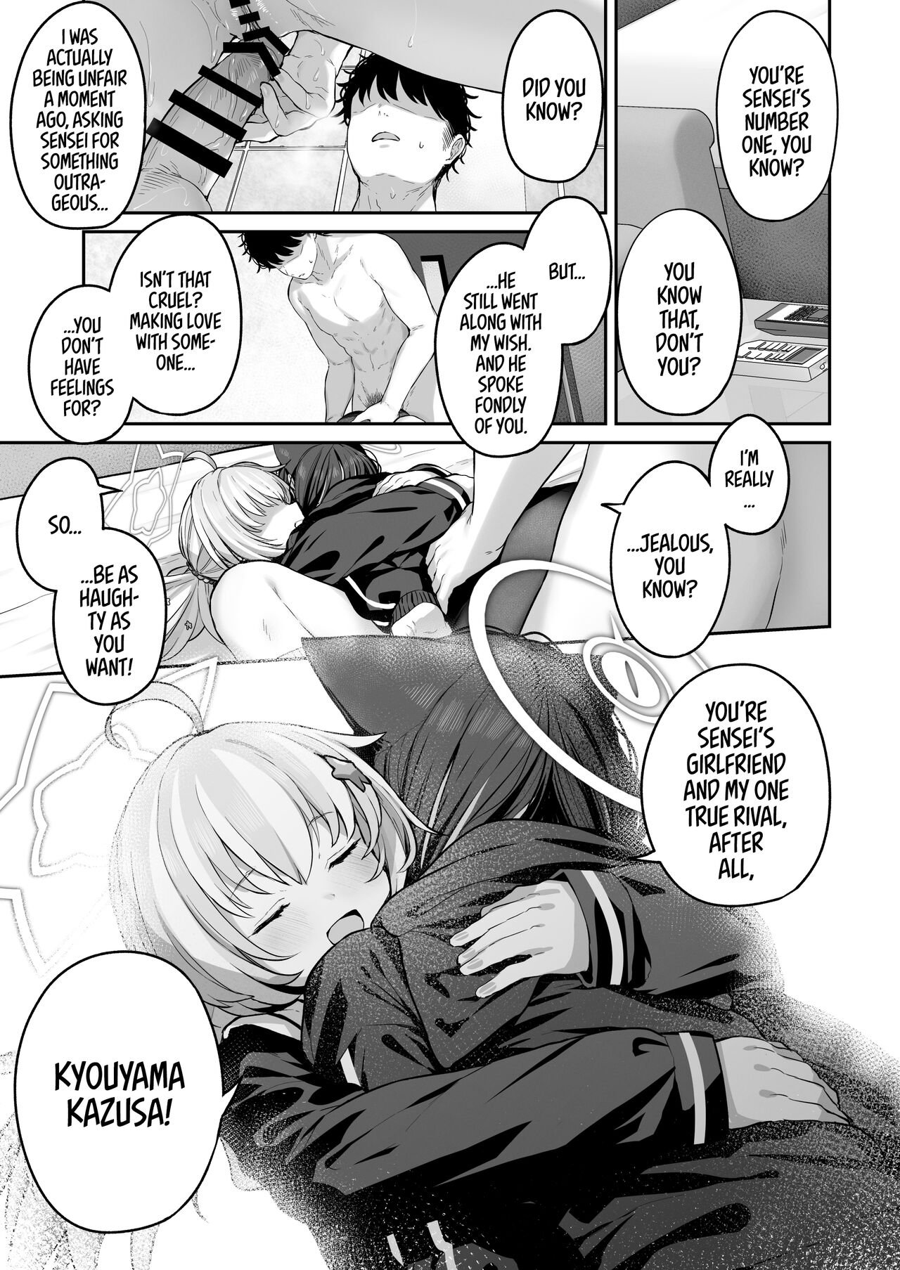 Tokoton Yacchau Kyouyama Kazusa 2 | Kyouyama Kazusa Wants to Bang 2 page 49 featuring sensei blue archive parody - cum swap kissing hentai manga - read online free