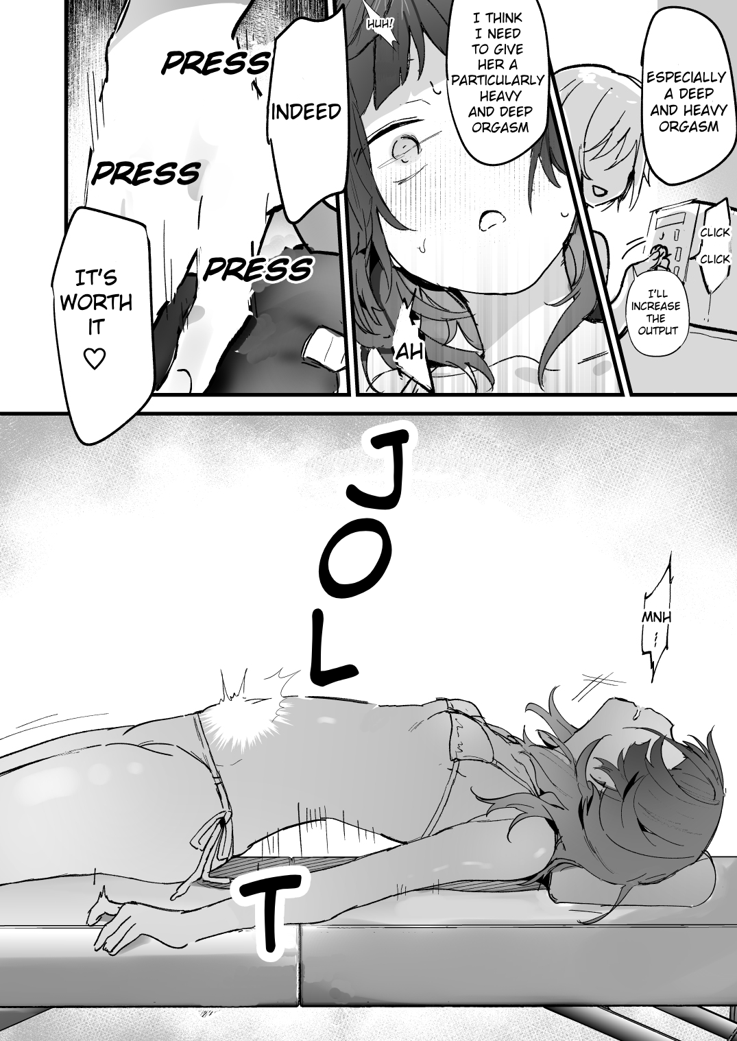 Denryuu Massage nanka de Iku Wakenai janai desuka | I Don't Think an Electric Current Massage is Going to Make Me Cum page 12 original parody - females only electric shocks hentai manga - read online free