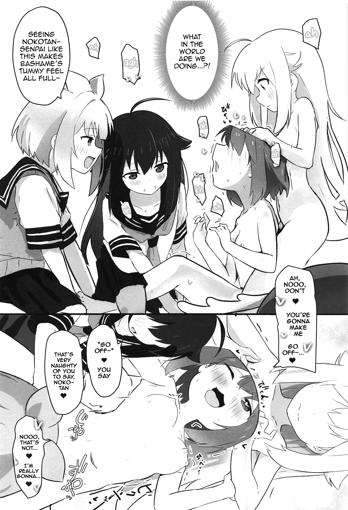 (Onii-chan to Issho! 7) [Muraimura] Ecchi Sugiru Yooo~ Notsu! | Way too lewd~ Notsu! (Shikanoko Nokonoko Koshitantan) [English] [Tenshi-Nyow Translations] page 15 featuring torako koshi shikanoko nokonoko koshitantan parody - females only schoolgirl uniform hentai manga - read online free