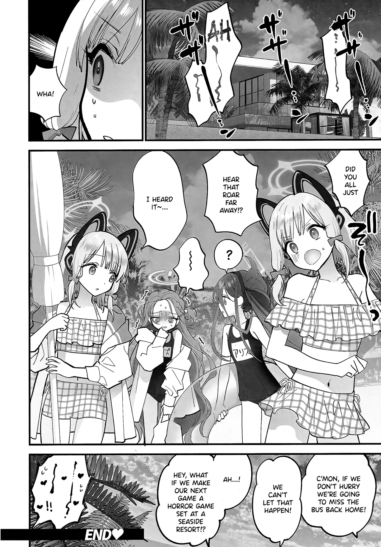 BEACHFRONT’S DREAM page 28 featuring sensei blue archive parody - big breasts swimsuit hentai manga - read online free