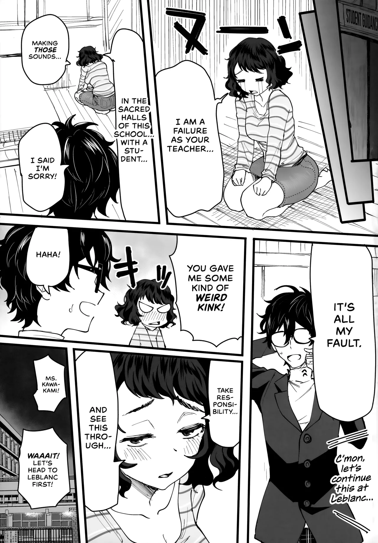 Tantou Kyoushi ni o Azukesareta no de Chokkai Kakemakuru Hon | The Book Of Withholding page 32 featuring sadayo kawakami persona 5 parody - glasses teacher hentai manga - read online free