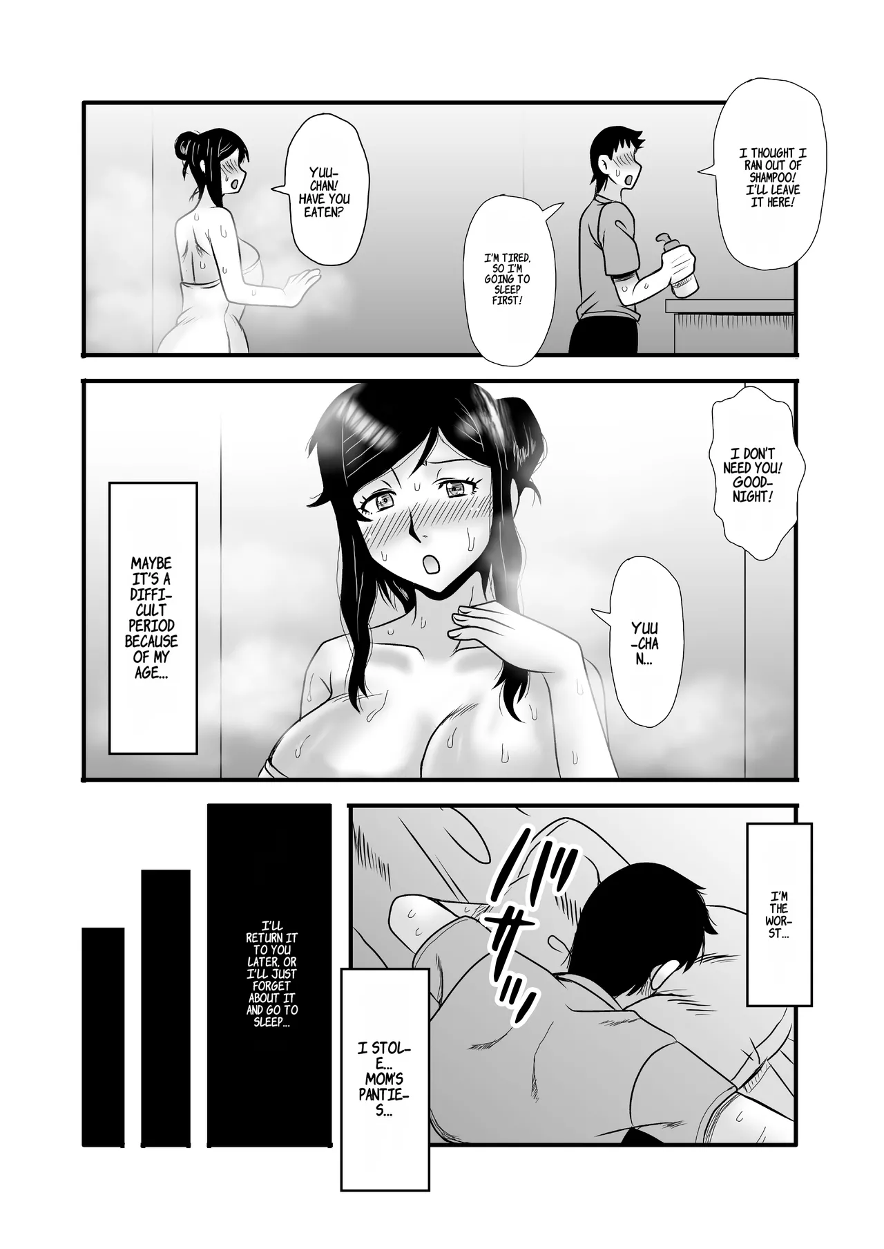 Yasashikute Kyonyuu no Okaasan ga Musuko Chinpo de Baka ni Nacchau Hanashi 1 page 22 original parody - milf big breasts hentai manga - read online free