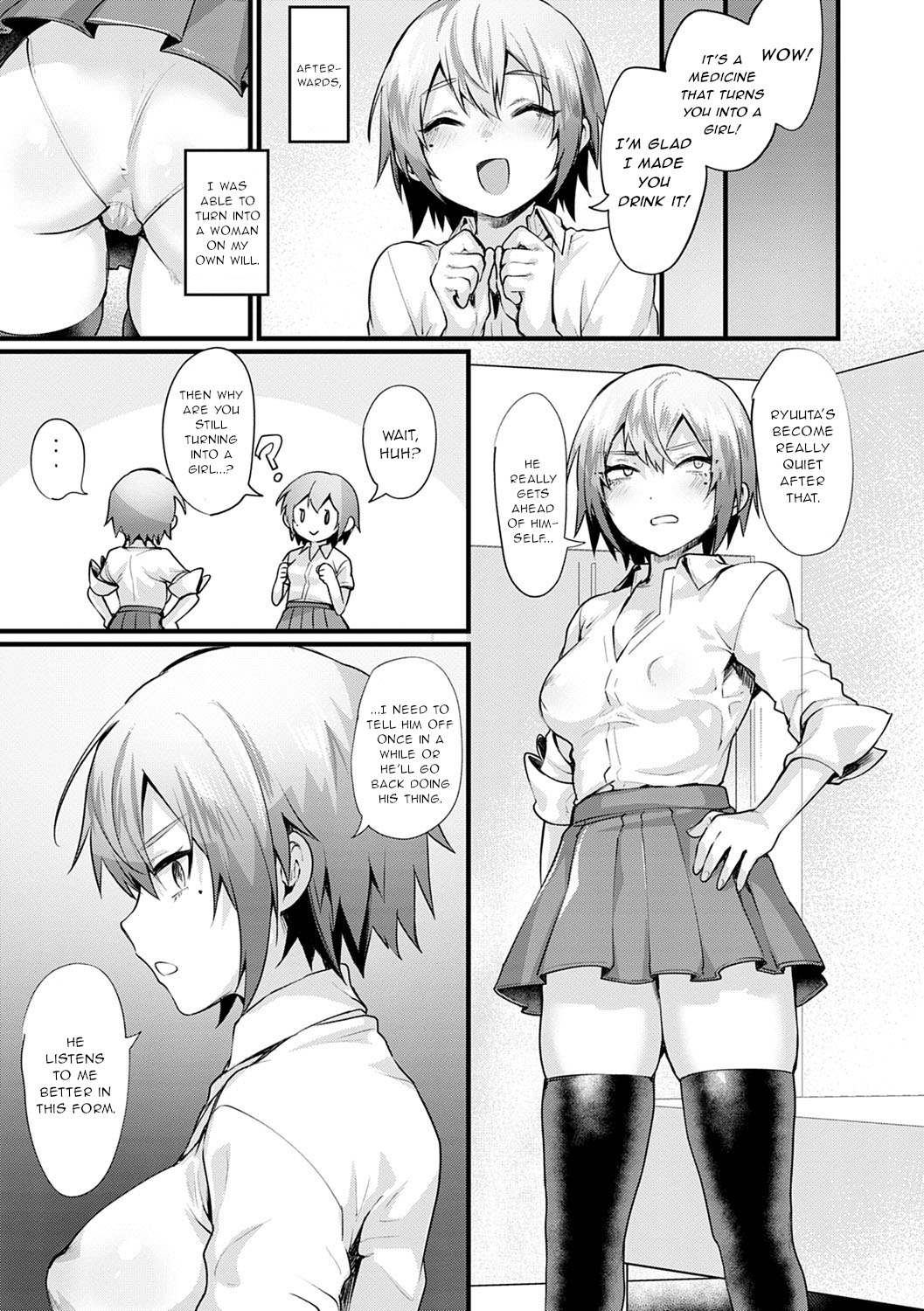 Nyotaika Heaven page 61 - maid transformation hentai manga - read online free