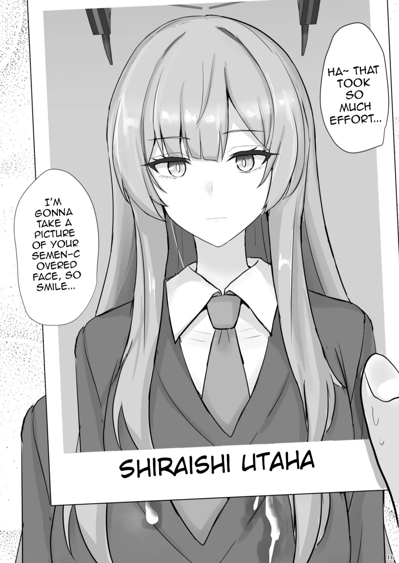 Yasashii Shiraishi Utaha ni Amaete Nukitai | I want to be spoiled by the kind-hearted Shiraishi Utaha page 15 featuring sensei blue archive parody - schoolgirl uniform pantyhose hentai manga - read online free