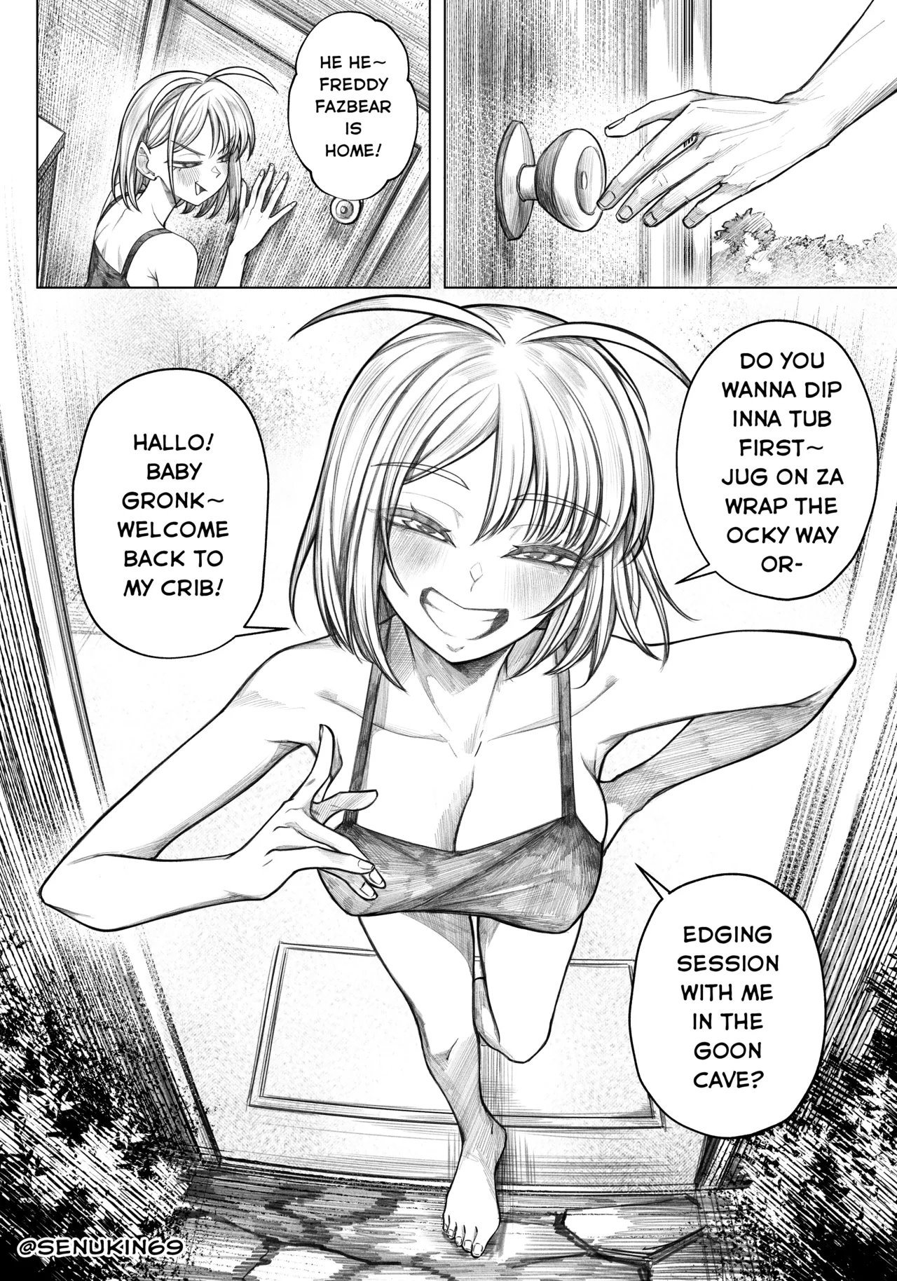 Brainrot Girlfriend page 47 original parody - big breasts hotpants hentai manga - read online free