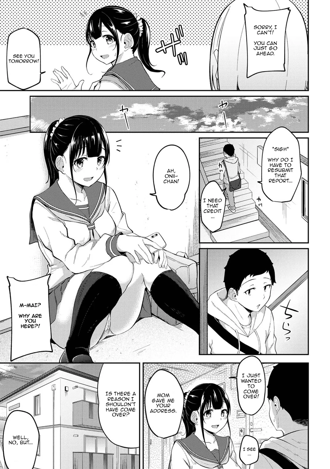 Asa Okitara Imouto ga Hadaka Apron Sugata datta node Hamete Mita | I Woke Up to my Naked Apron Sister and Tried Fucking Her Ch. 1-14 page 76 - squirting sweating hentai manga - read online free