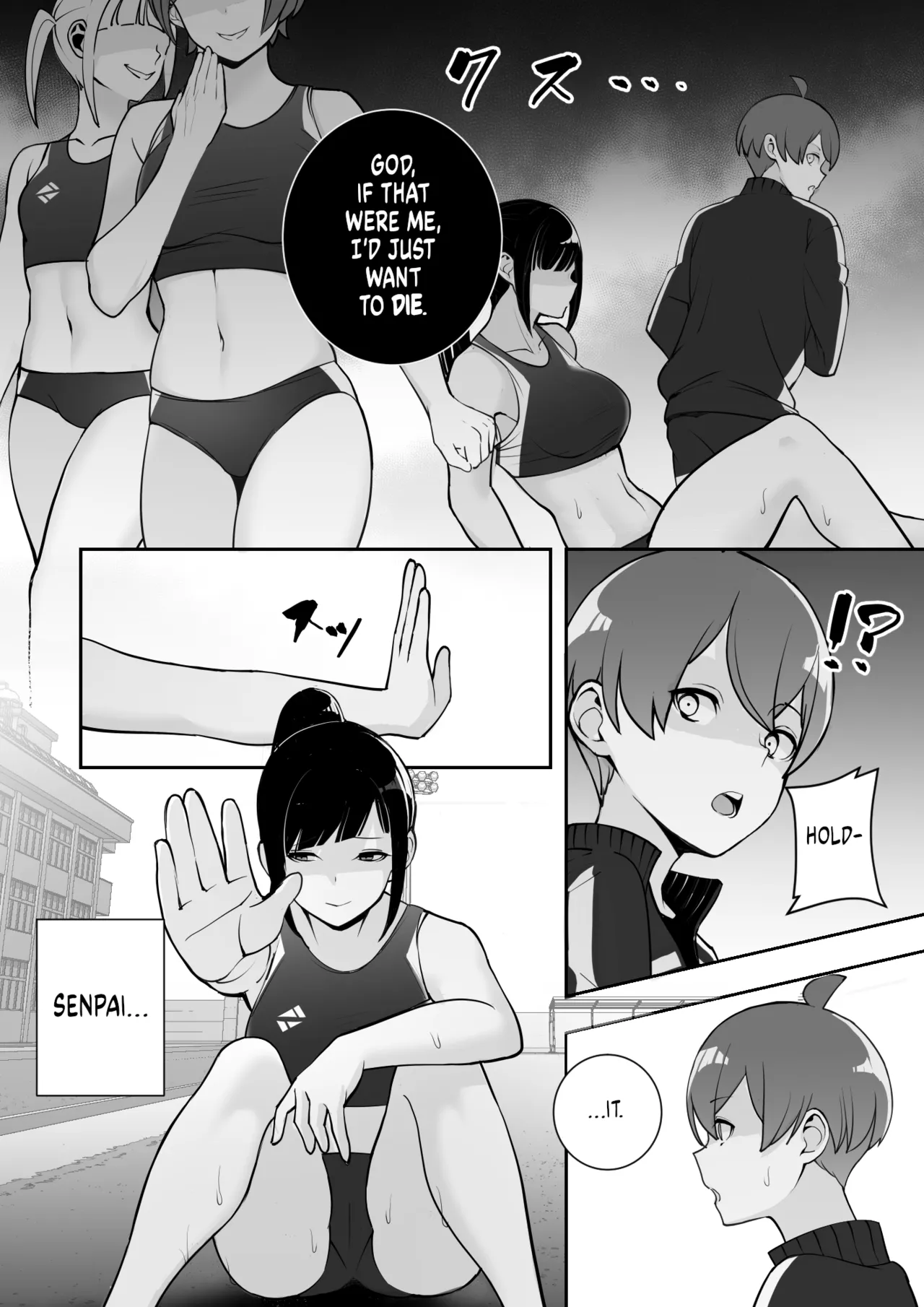 [Material Engine (Materia)] Reizoku no Kubiwa Akogare no Rikujoubu Senpai o Toraete Jibun no Konomi ni Sennou Choukyou | I Claimed my Beloved Track-and-Field Senpai and Brainwashed her into my Perfect Woman [English] page 13 original parody - leg lock big breasts hentai manga - read online free