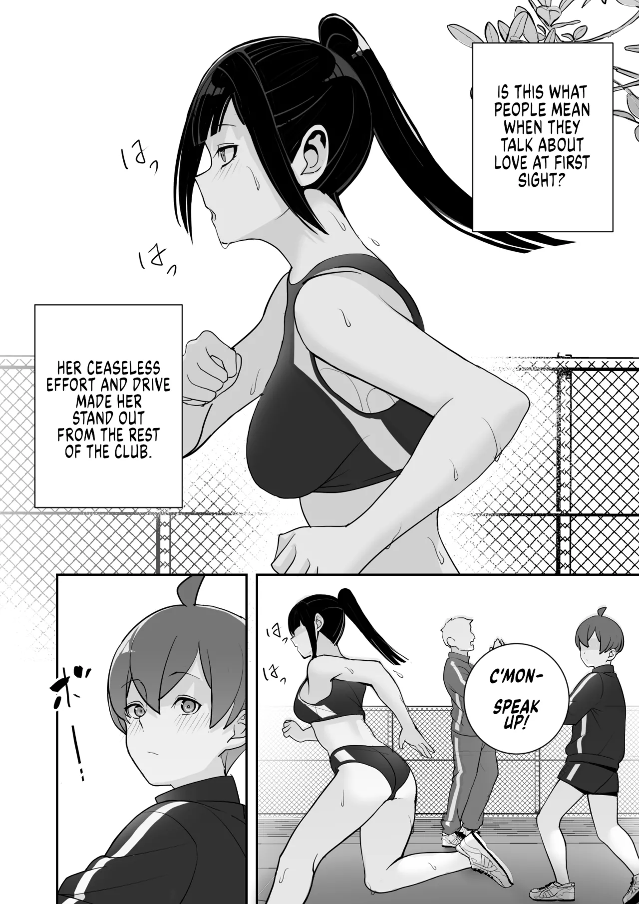 [Material Engine (Materia)] Reizoku no Kubiwa Akogare no Rikujoubu Senpai o Toraete Jibun no Konomi ni Sennou Choukyou | I Claimed my Beloved Track-and-Field Senpai and Brainwashed her into my Perfect Woman [English] page 37 original parody - leg lock big breasts hentai manga - read online free