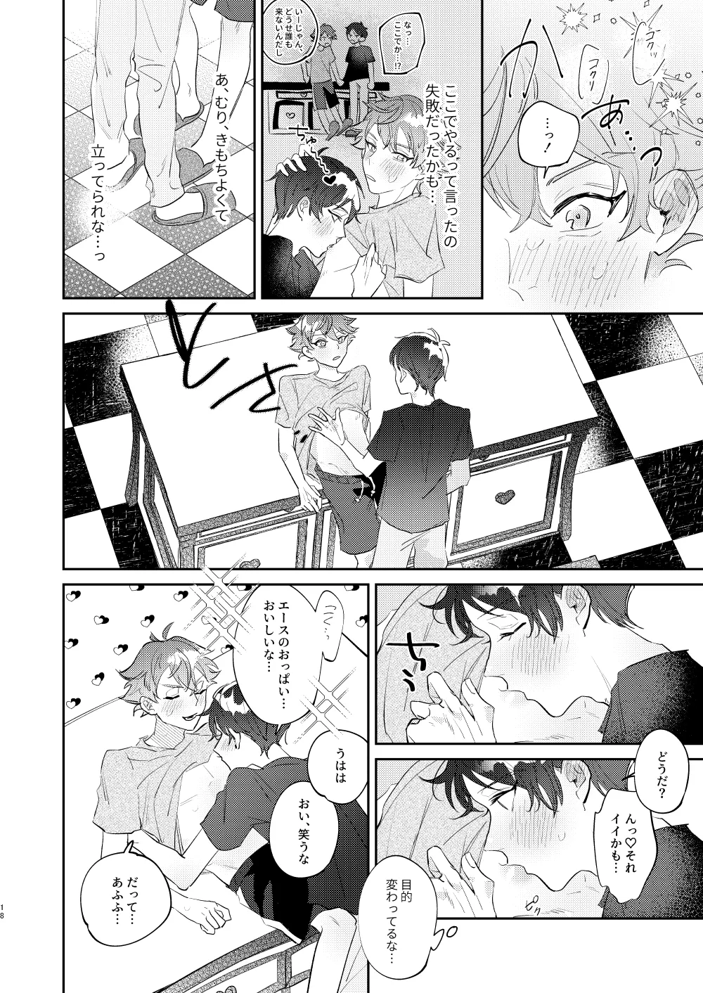 Ace’s sweet milk page 17 featuring deuce spade disney twisted-wonderland parody - schoolboy uniform males only hentai manga - read online free