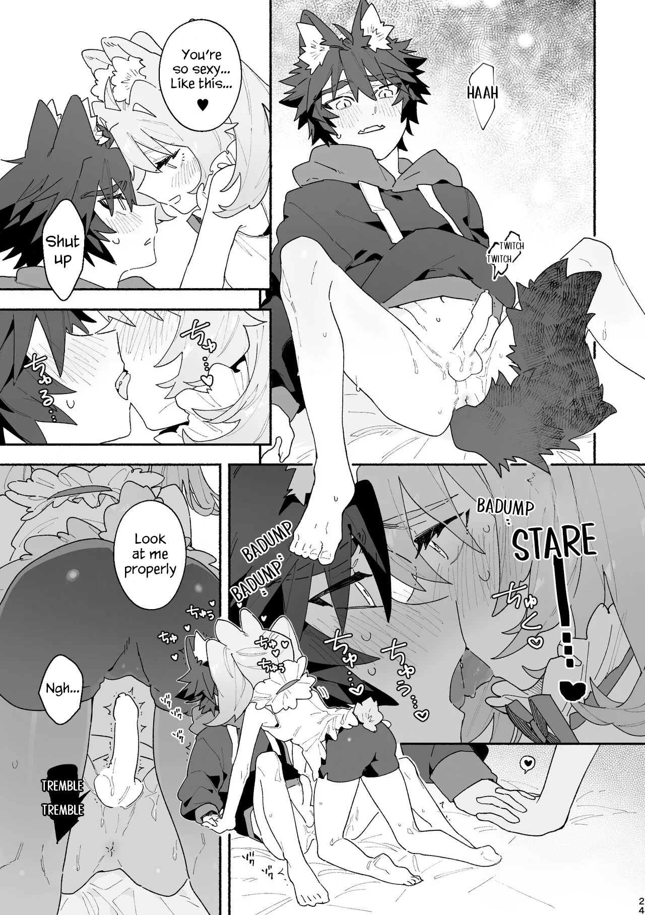 Boy For Bottom: Bunny Girl x Wolf Boy page 22 original parody - wolf boy full censorship hentai manga - read online free