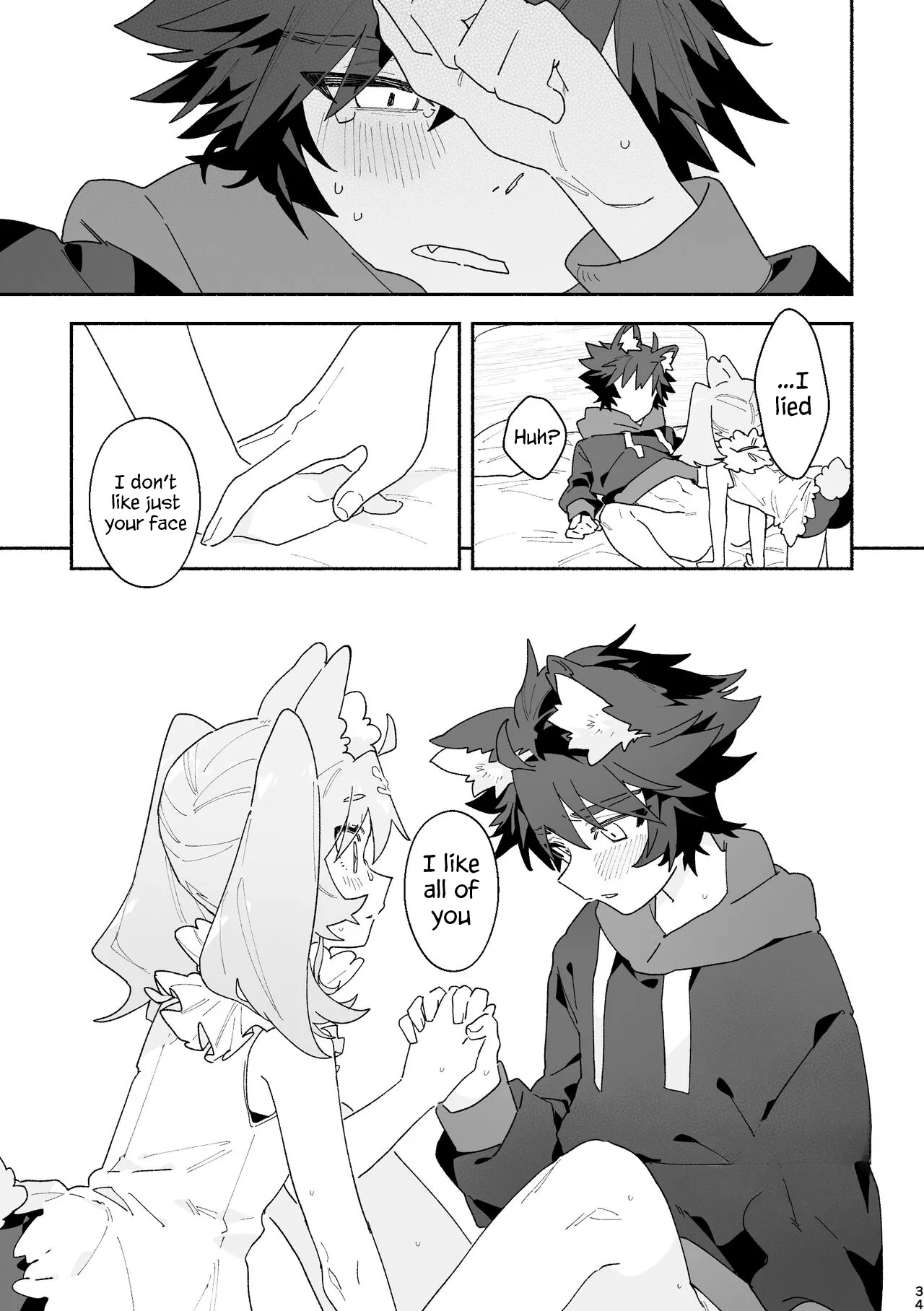 Boy For Bottom: Bunny Girl x Wolf Boy page 32 original parody - wolf boy full censorship hentai manga - read online free