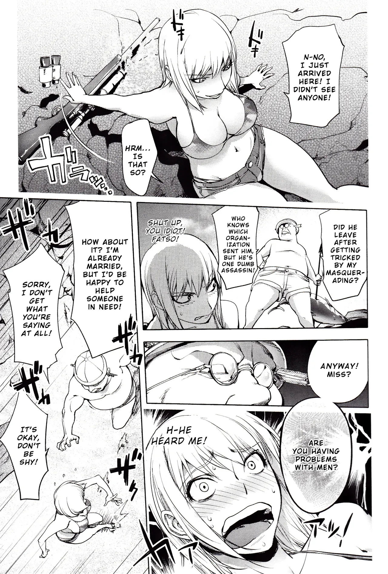 The Adventures of Suicide Man, The Woman Who Never Misses, and Hime-Chan page 245 - business suit big breasts hentai manga - read online free