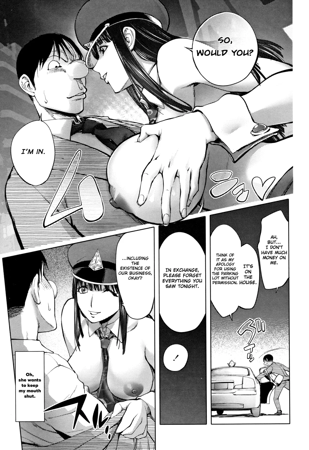The Adventures of Suicide Man, The Woman Who Never Misses, and Hime-Chan page 307 - business suit big breasts hentai manga - read online free