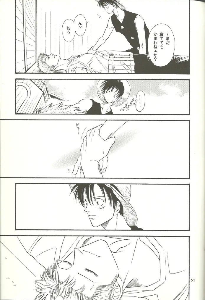 Nichijou Zatsuji page 30 featuring monkey d. luffy one piece parody - males only yaoi hentai manga - read online free