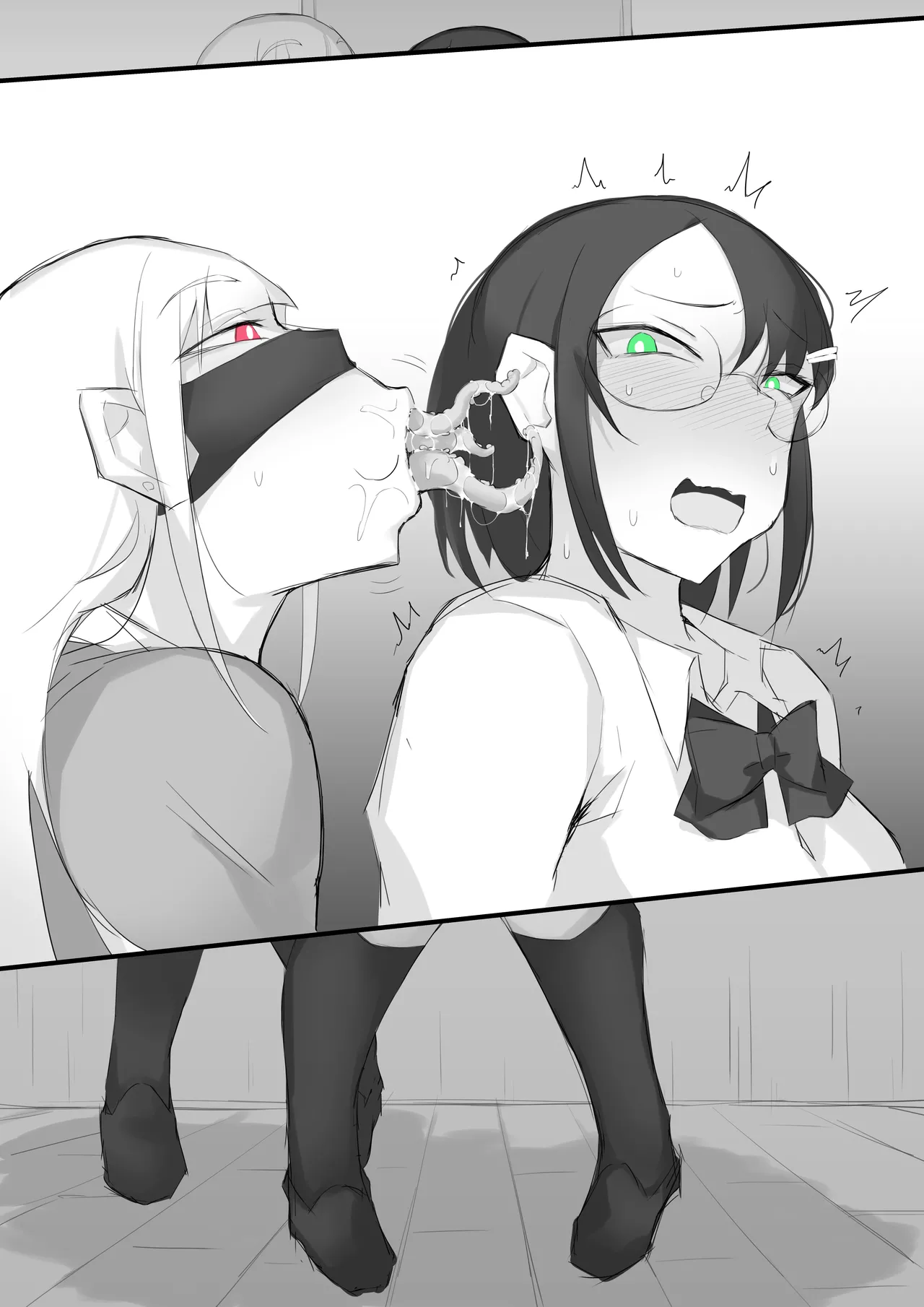 Futanari JK-tachi ga Kounai Shokushu de Mechakucha ni Naru Hanashi page 93 original parody - kissing big breasts hentai manga - read online free