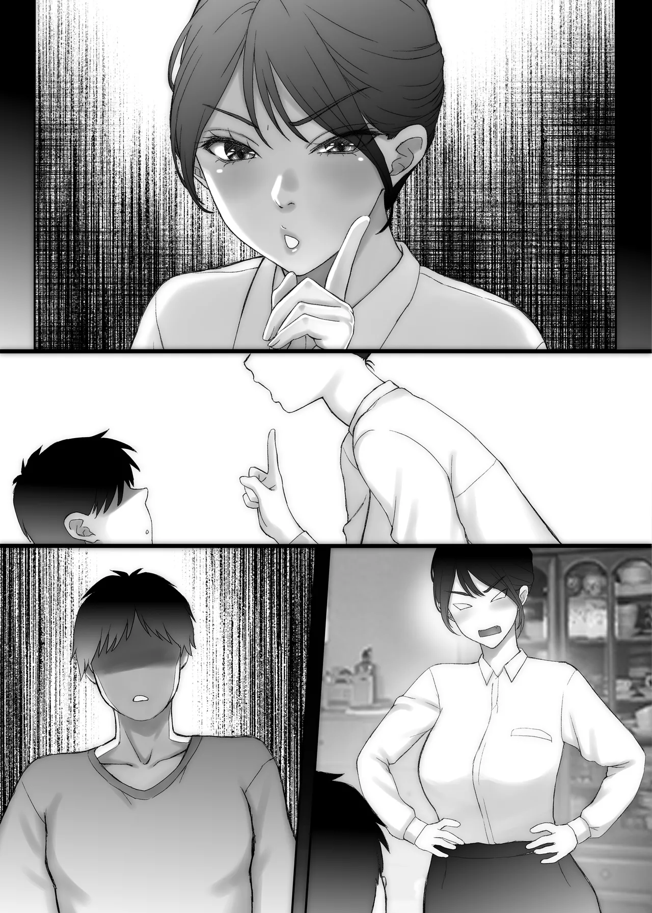 [Sonna no ato no Matsuri janai desuka (Morino.)] Nagisa-san wa Itsumo Muramura, Hajime-kun wa Shikorenai. page 43 original parody - mmf threesome group hentai manga - read online free