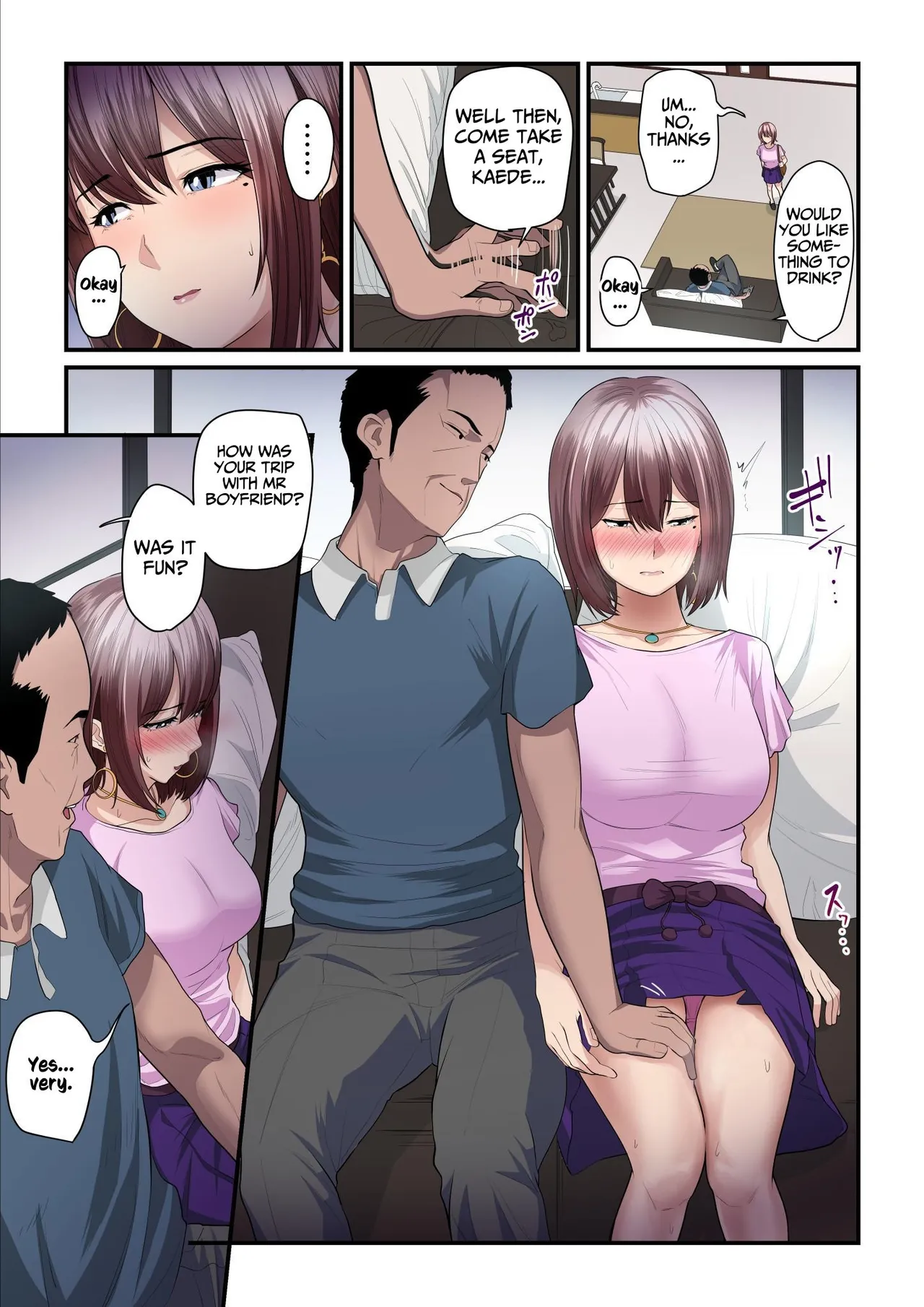 [Ura no Hikidashi (Nizii)] Pakokatsu Oji-san to Kaede-chan (1+2+3) | Kaede and The Sugar Daddy (1+2+3) [English] [Kusanuu] page 88 original parody - cum swap milf hentai manga - read online free