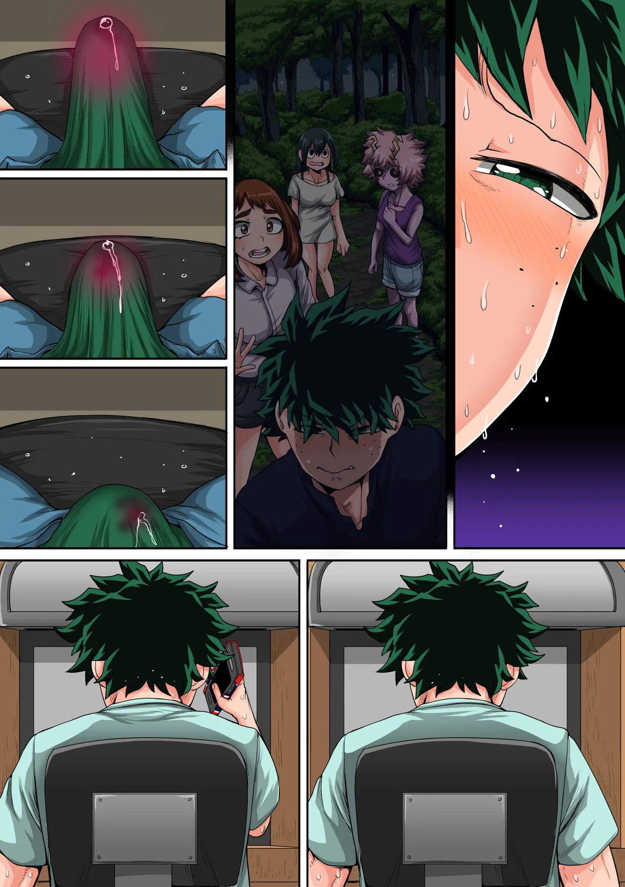 Boku no Harem Academia Ch. 8: Kanojo-tachi no Kesshin page 67 featuring tsuyu asui my hero academia parody - big breasts unusual pupils hentai manga - read online free