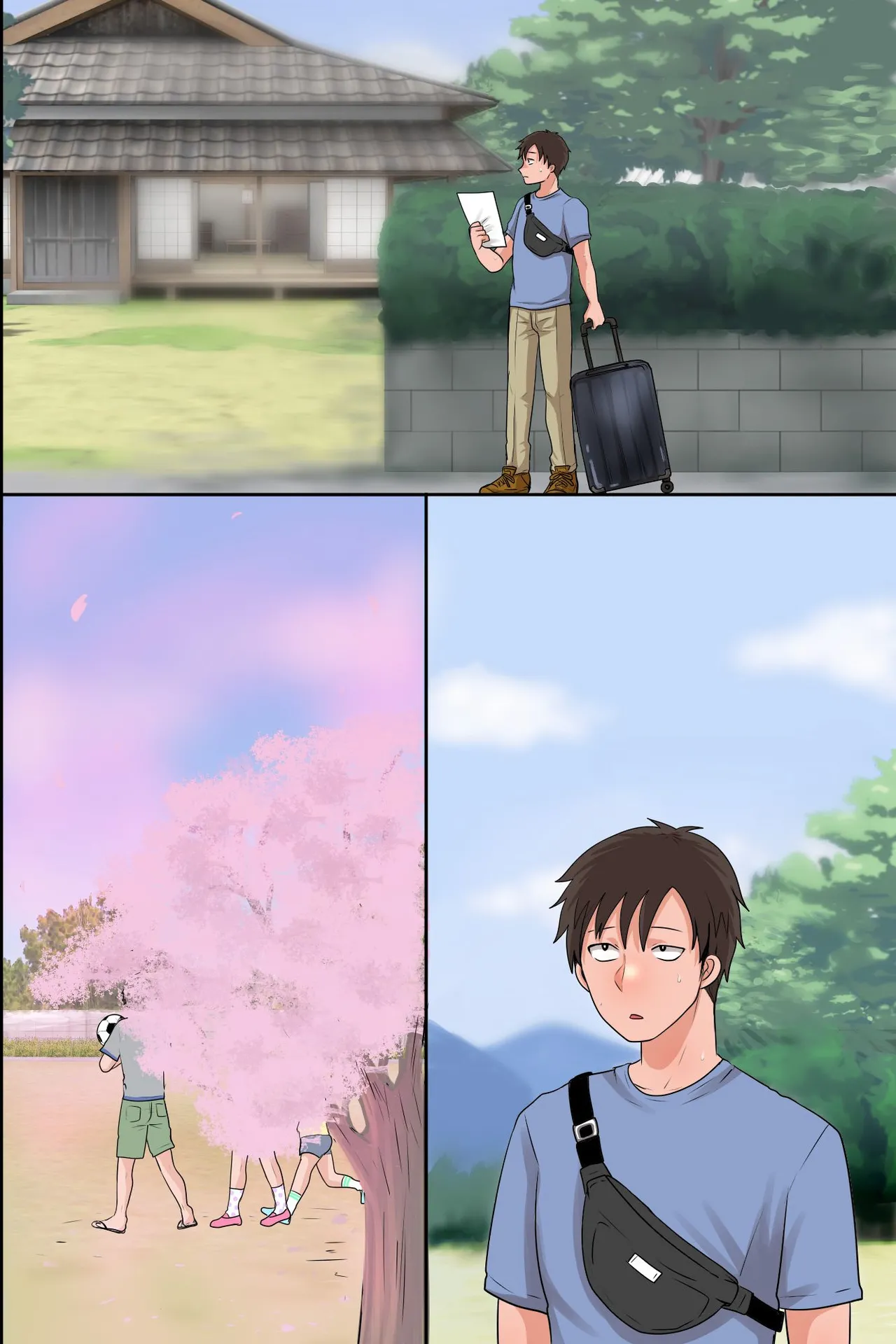 Inaka Haha Musumetachi to Kozukuri Sex! Ore ga Mura no Kyonyou Shimai to Sono Hahaoya Kara Koubi o Segamarete Kodane o Ubaiawareru Nante page 48 original parody - milf kissing hentai manga - read online free