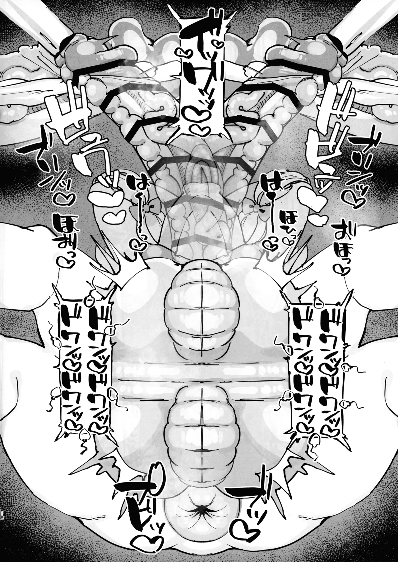 Gachiiki W Chinpo page 16 featuring midori saiba blue archive parody - big breasts big nipples hentai manga - read online free