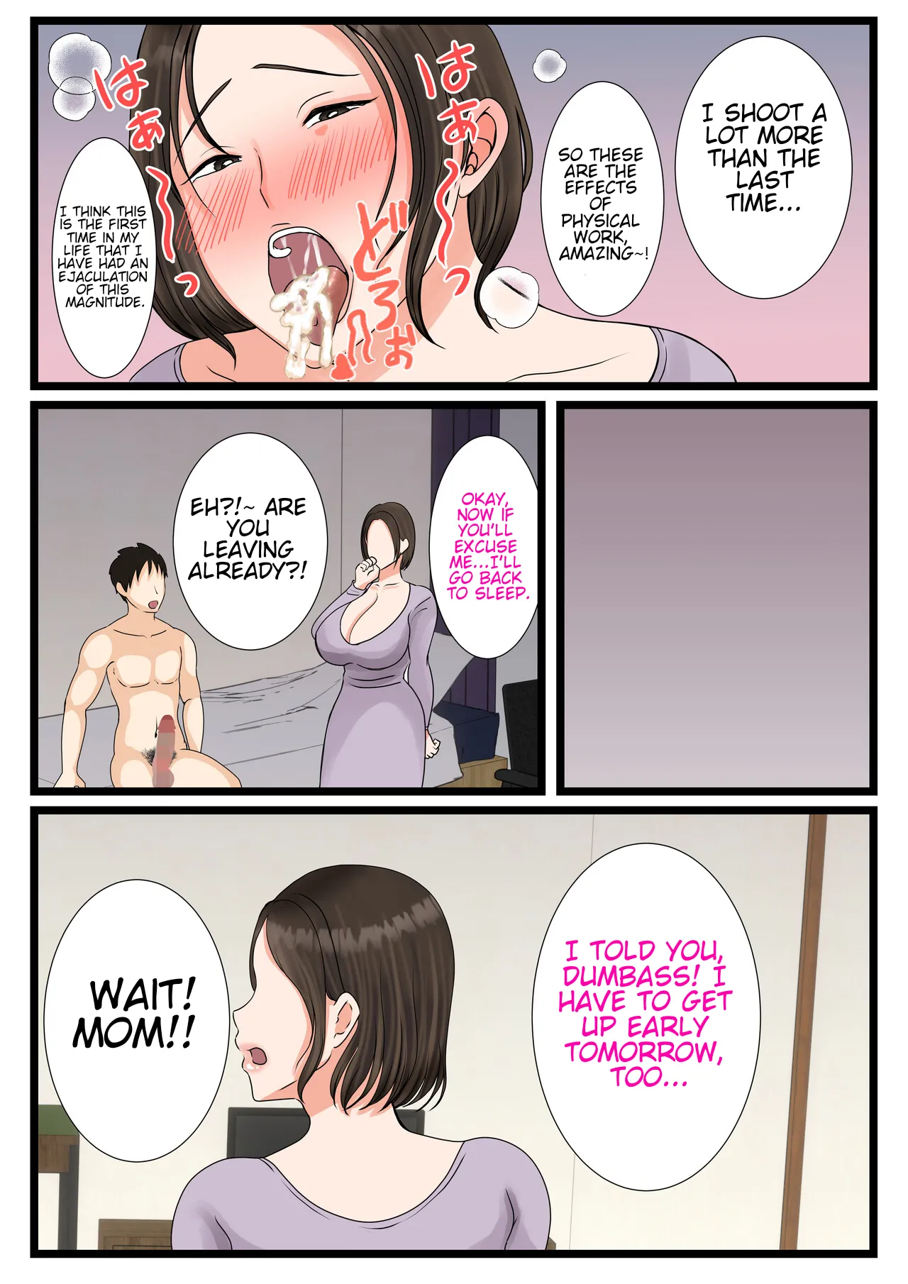 [Benii Kenkyuujo (Benisairo)] Ooba-san-chi no Okaa-san ~Musuko no Wagamama ni Juujun na Nichijou~ | The mother of the Oba Household ~A Daily Routine of Submission to her Son's Indulgences~ [English] page 61 original parody - squirting handjob hentai manga - read online free