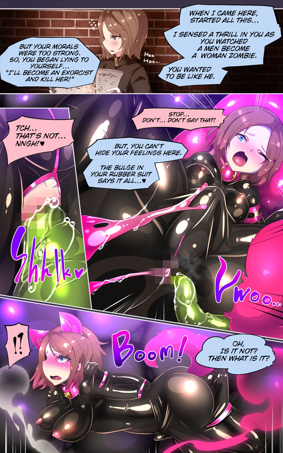 [Yasemura lo-ru (Teishoku, Toyono Kitsune.)] Midara na Jashin o Minukarete Kimi ga TS Inma ni Ochiru Manga -Inkou Gekka no Kansen Midara- | Dark Desires Under the Moonlight [English] page 13 original parody - corruption yuri hentai manga - read online free