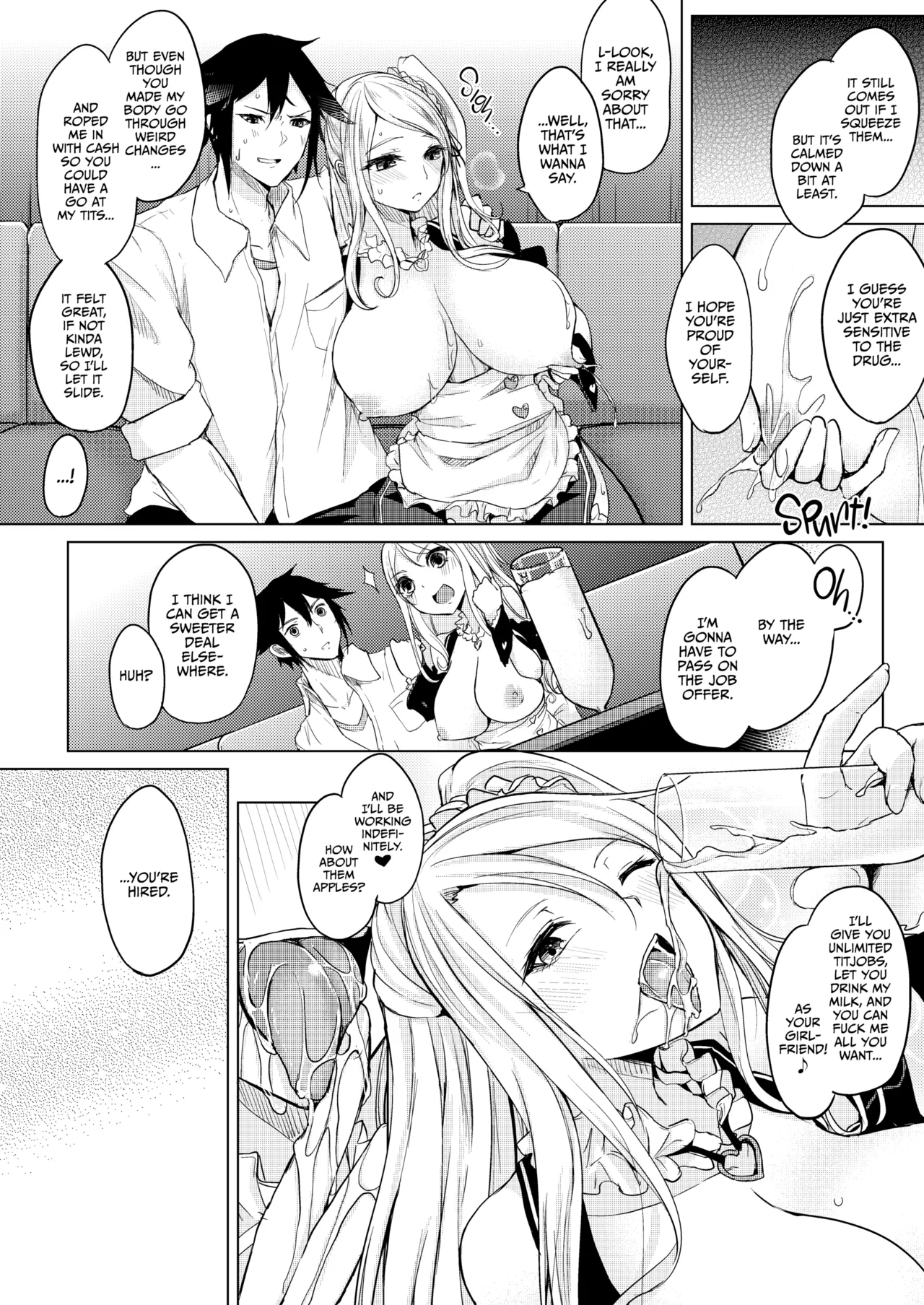 Netemo Sametemo Chichi Bakari | All I Want is Milk, Wheter I'm Awake or Asleep page 28 - maid leg lock hentai manga - read online free